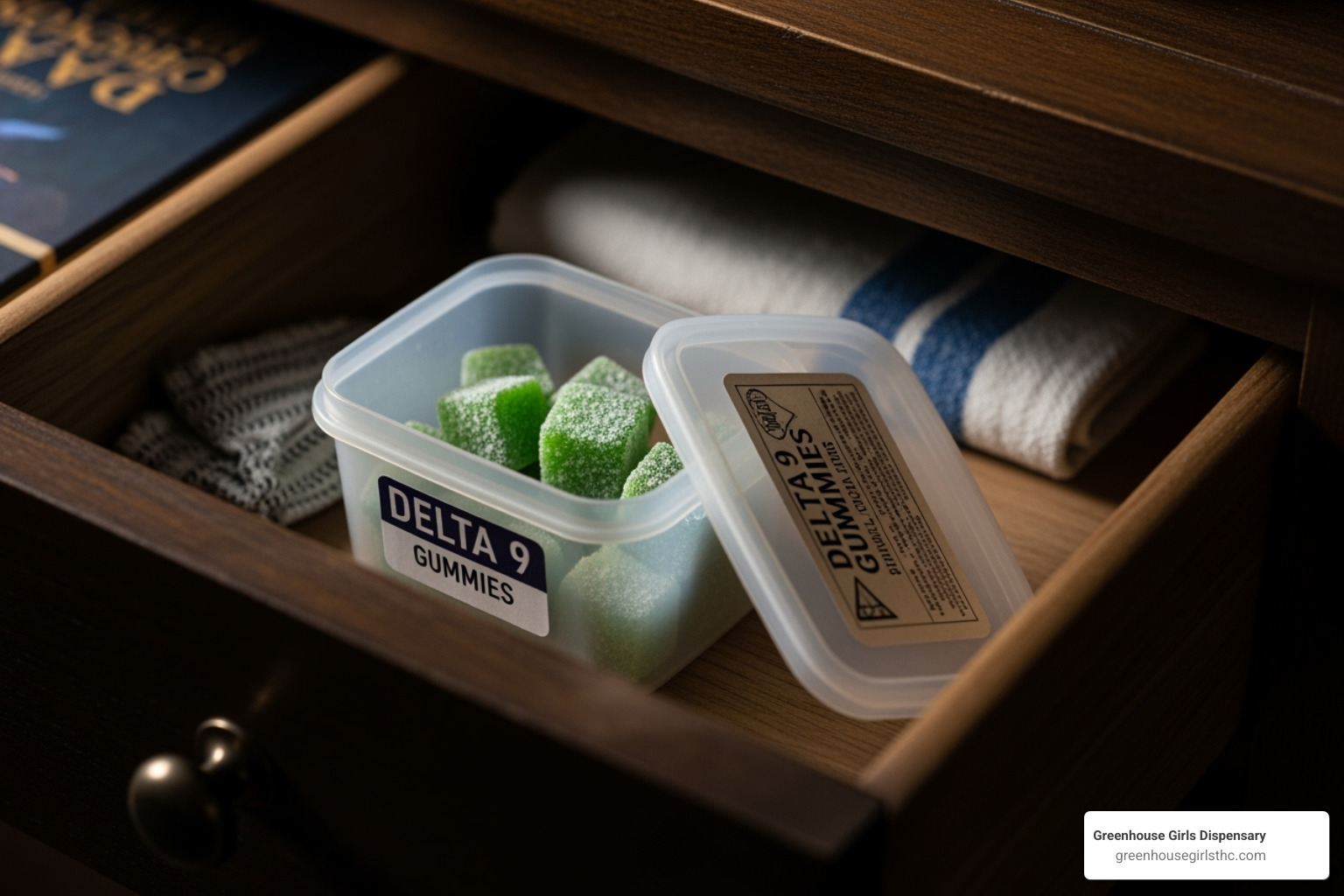 Properly stored Delta 9 gummies in a cool, dark place - how long do delta 9 gummies last