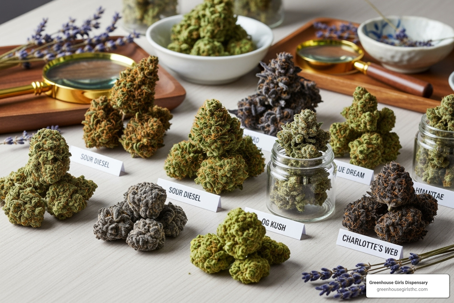 various CBD and hemp flower samples - how to get free weed