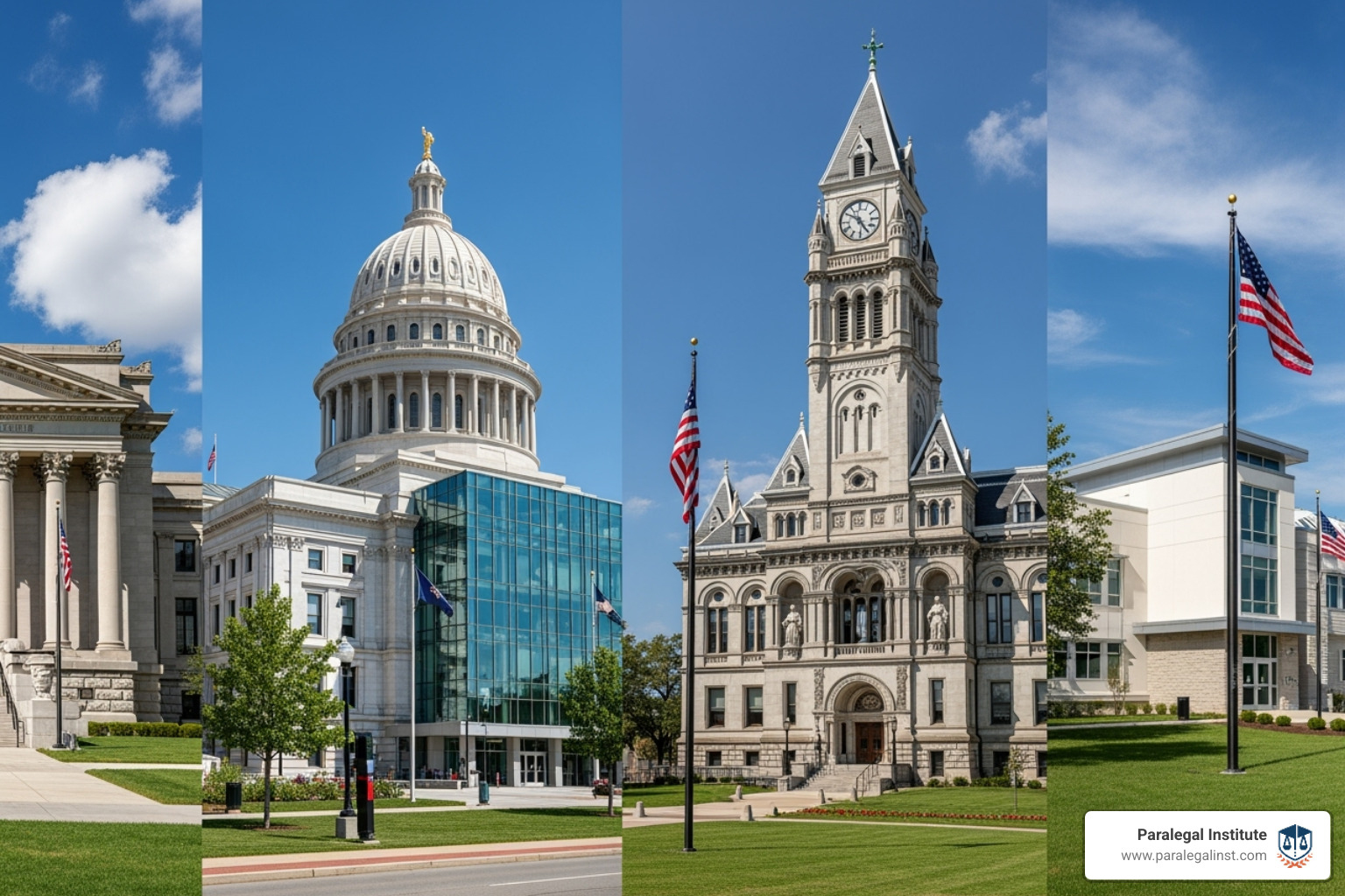 diverse government buildings - paralegal government jobs