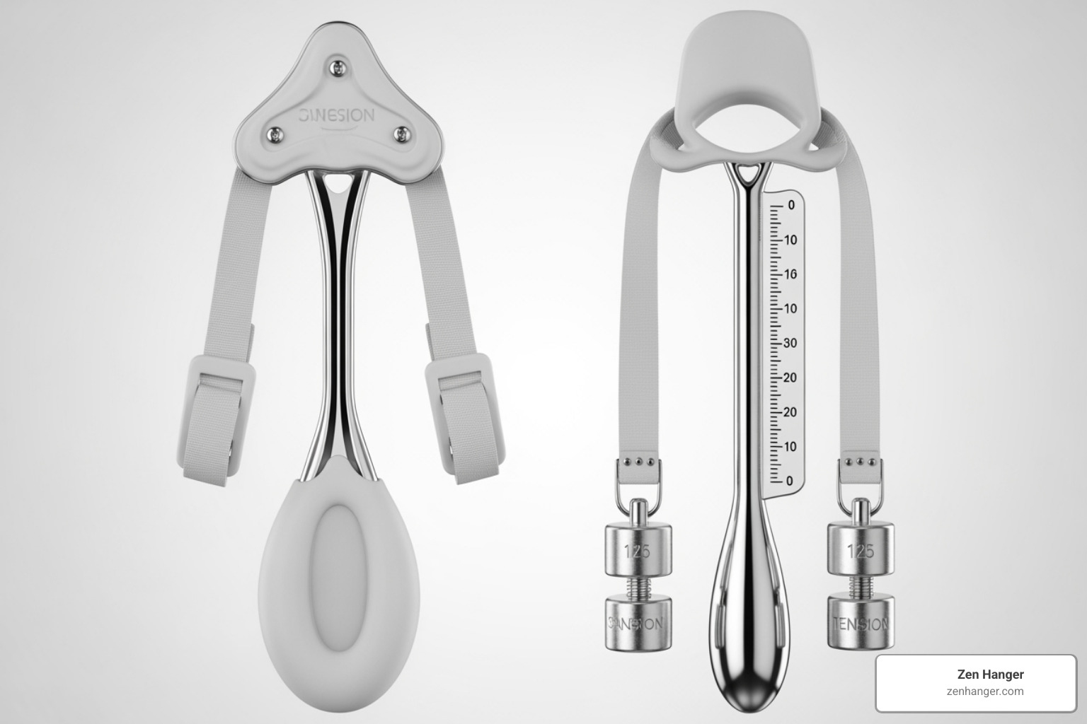 Image of a discreet, medical-grade penis hanging device - best penis enlargement