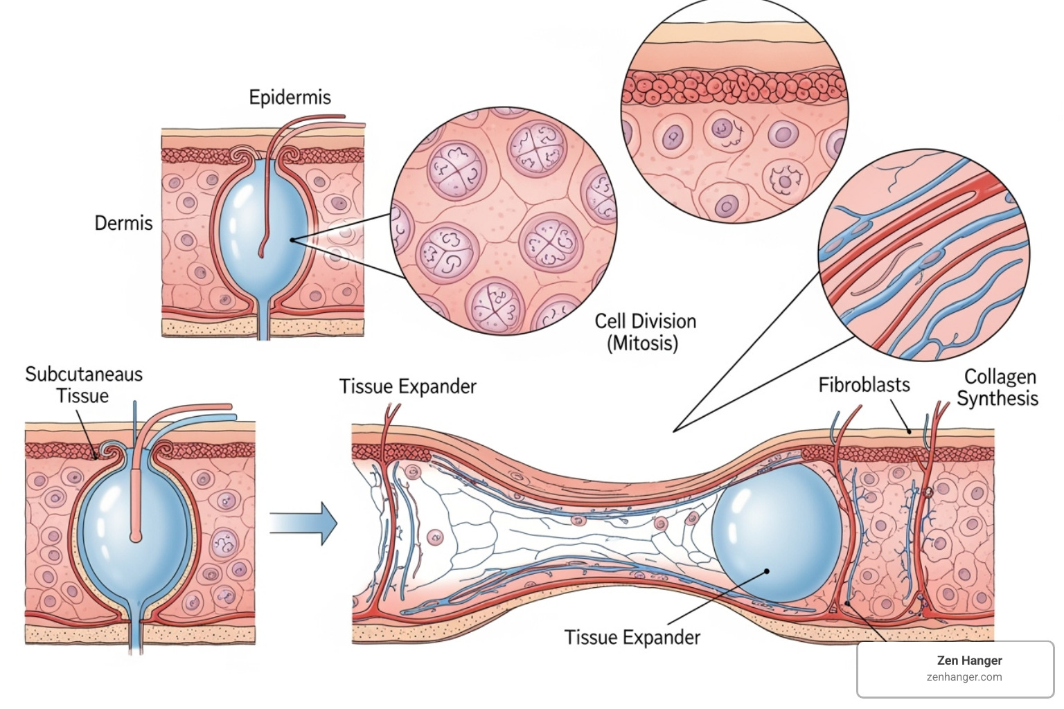 tissue expansion illustration - male improvement safety