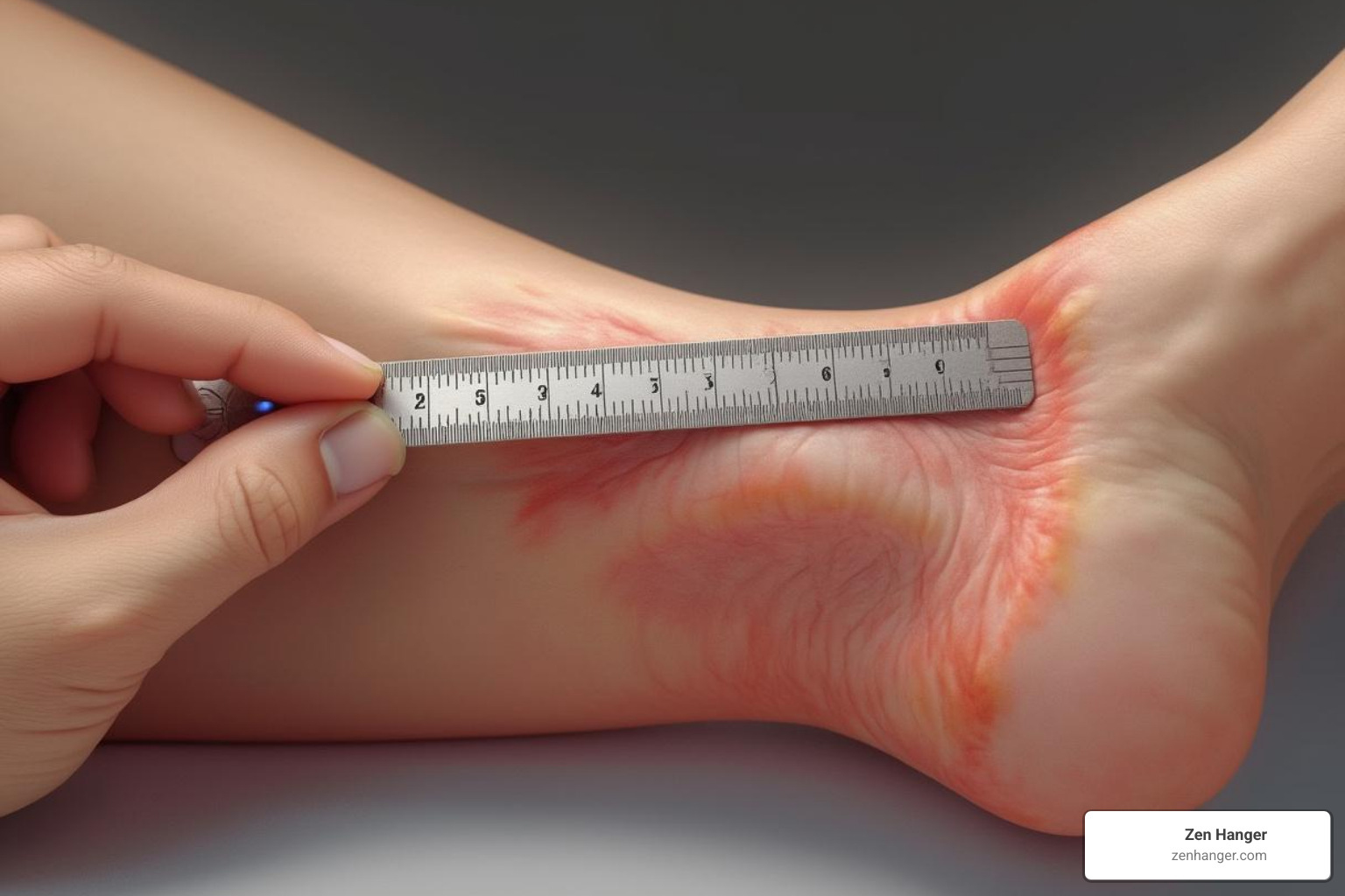 illustrating the correct placement of a ruler for a bone-pressed measurement - correctly measure erect penis length video