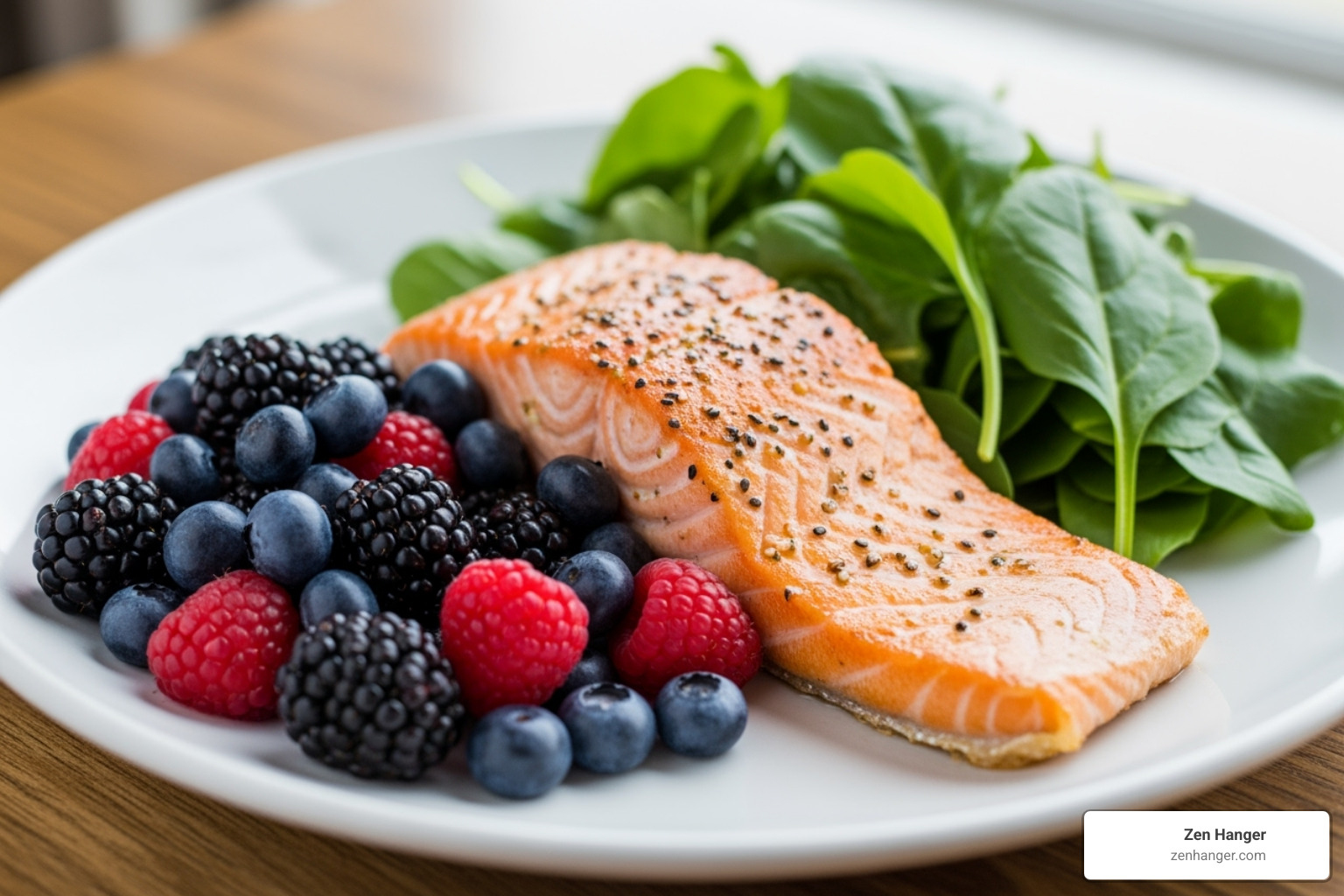 healthy foods like salmon, berries, and leafy greens - increase girth naturally