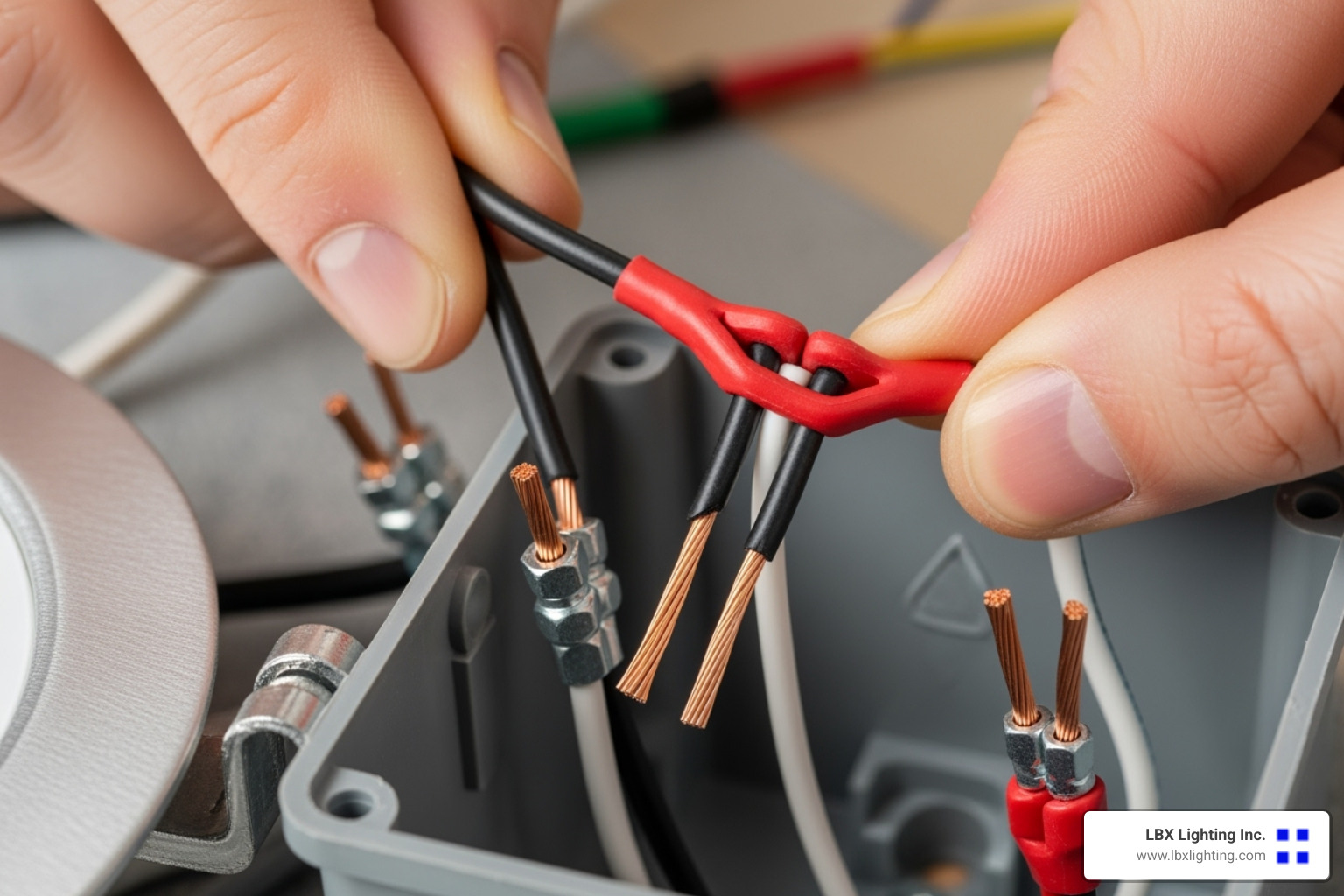wiring the fixture's junction box - Flush mount recessed lighting