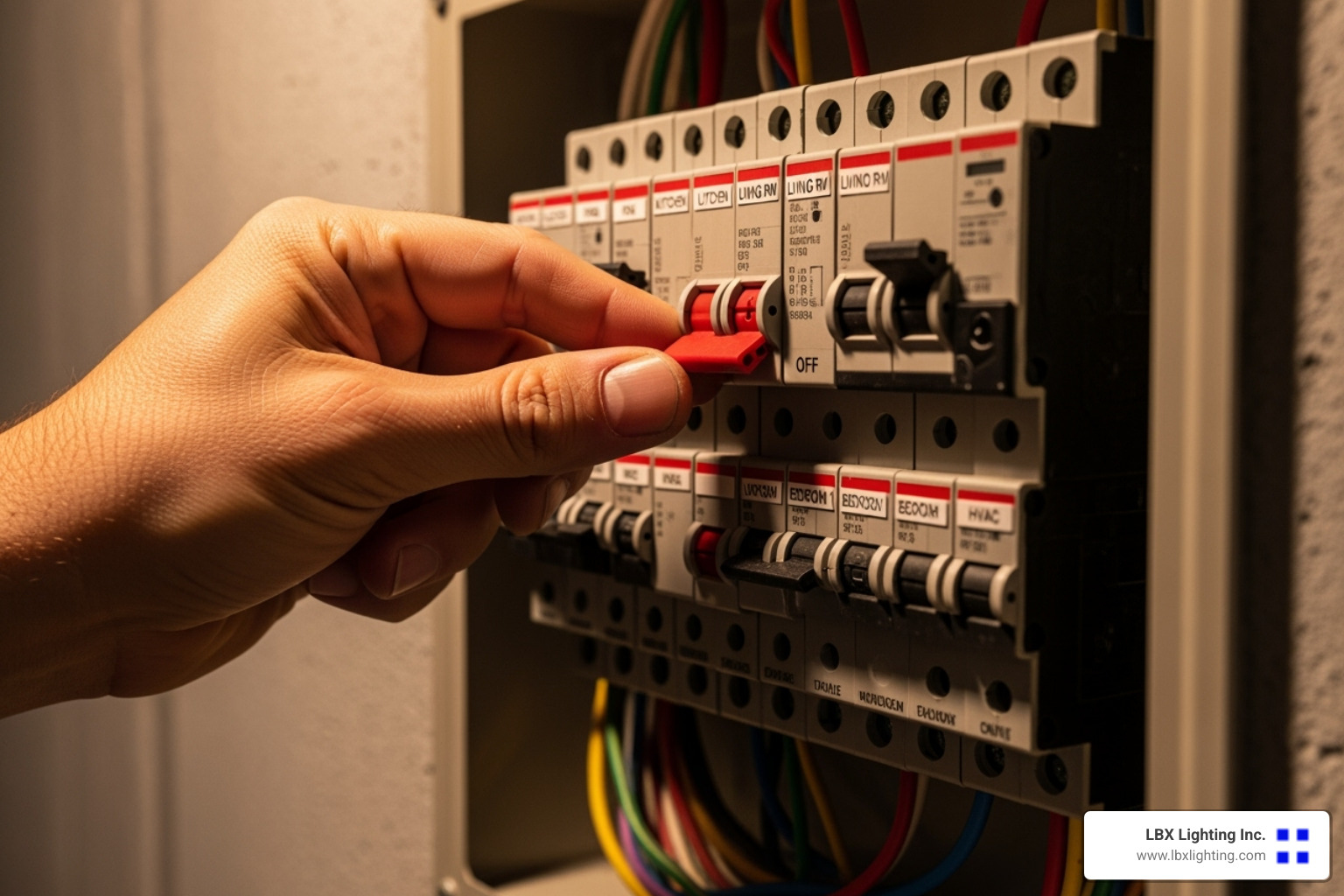 turning off circuit breaker - how to install recessed lighting in drop ceiling