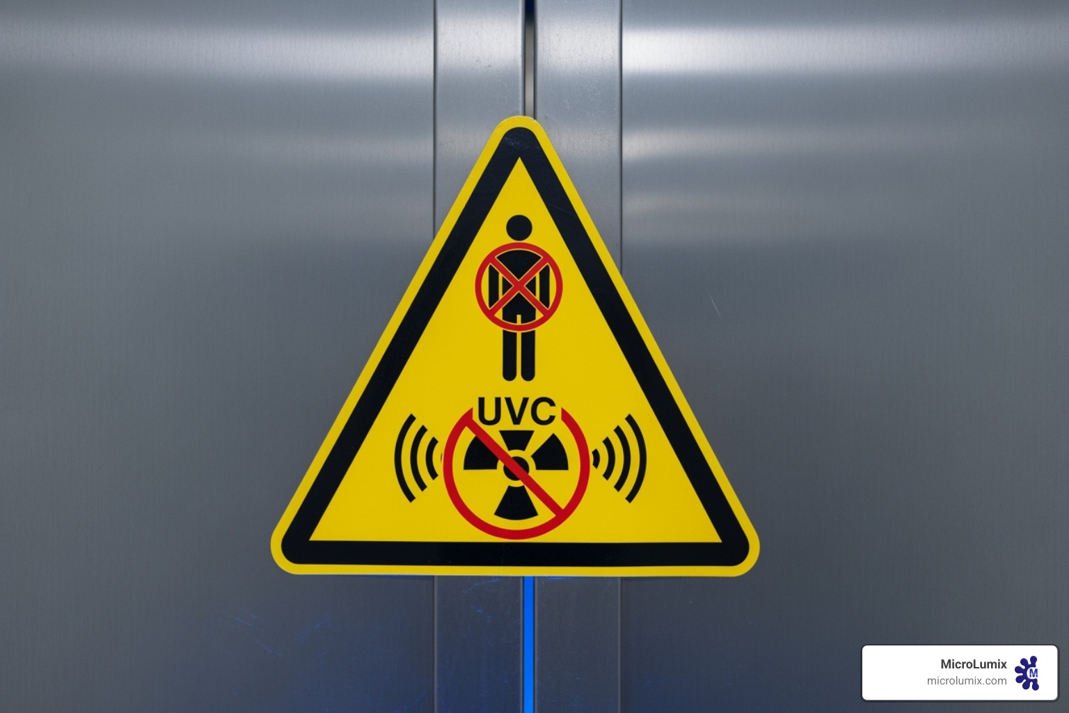 Safety signage for a room being treated with UVC - uvc decontamination systems Safety signage for a room being treated with UVC - uvc decontamination systems
