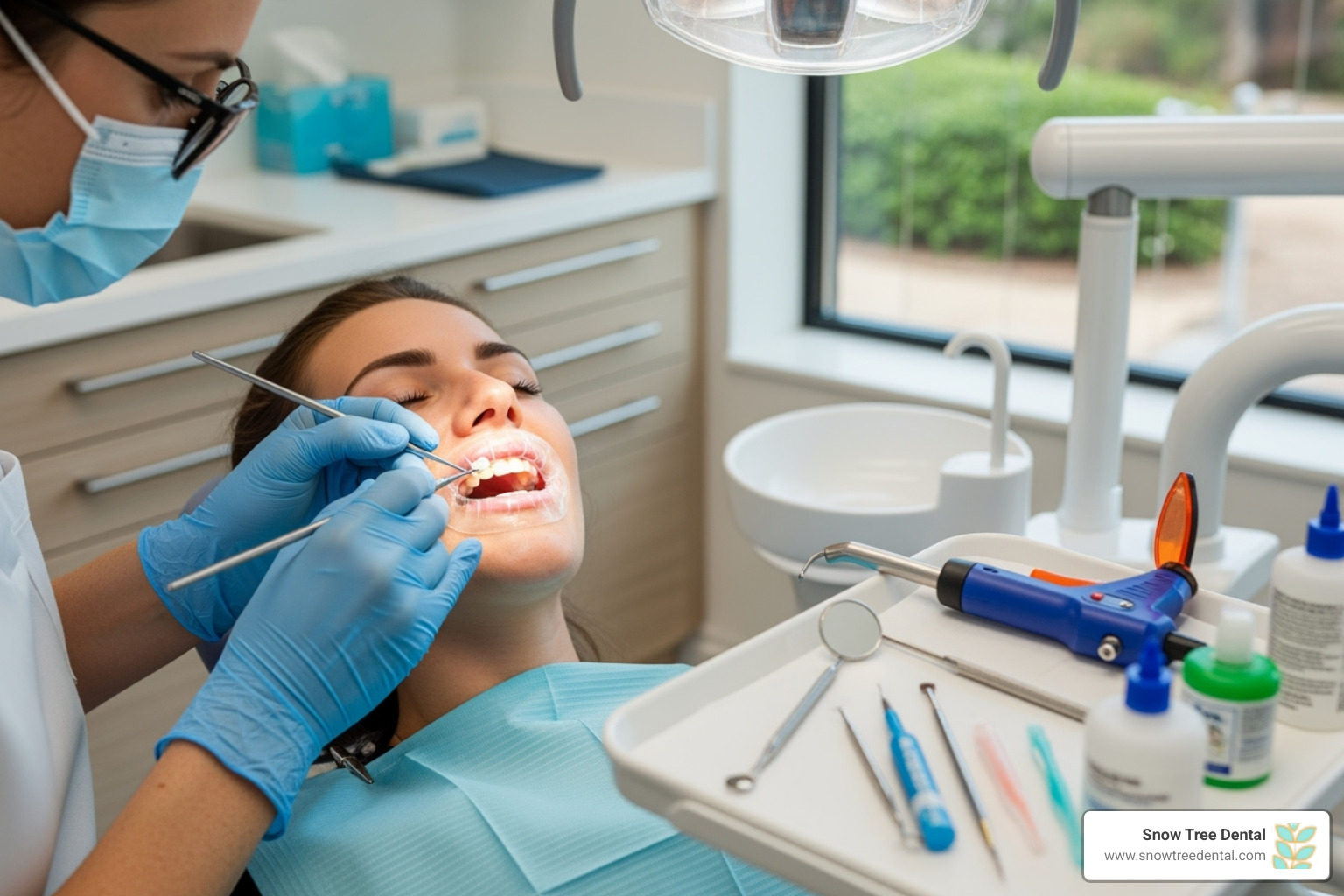 steps of the dental bonding procedure - cosmetic tooth bonding