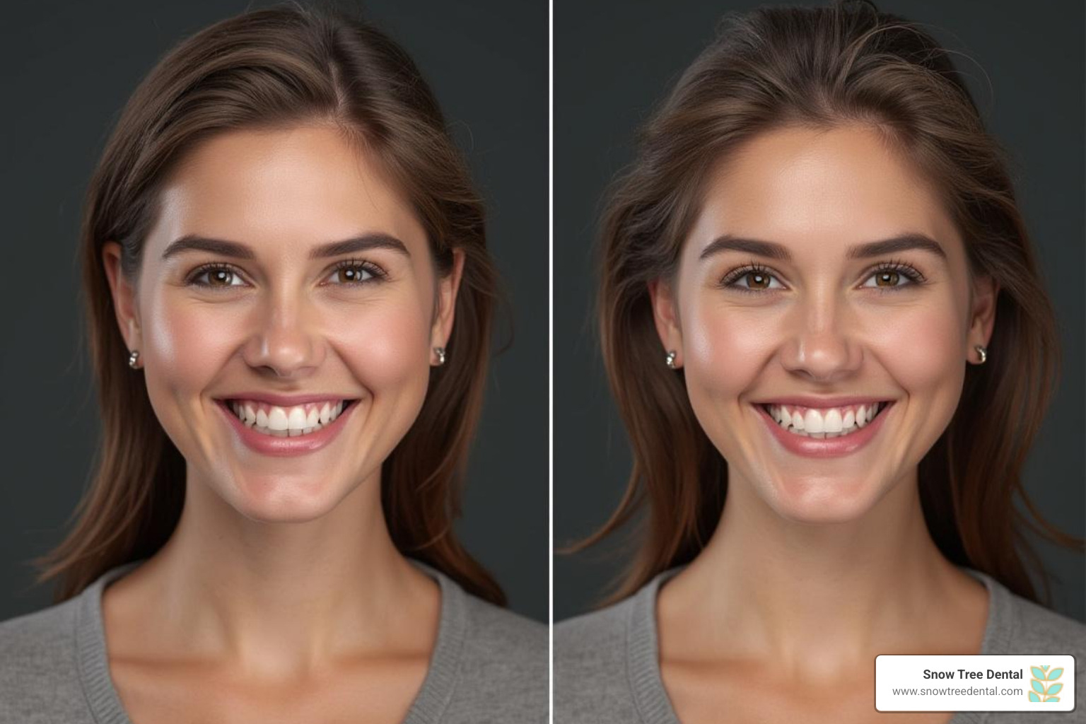 Before and after smile makeover - cosmetic dentist 77057 Before and after smile makeover - cosmetic dentist 77057