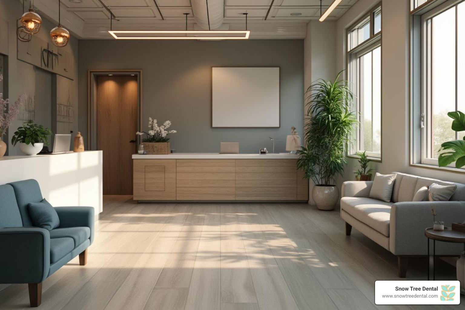 Modern, clean dental office interior - cosmetic dentist 77057 Modern, clean dental office interior - cosmetic dentist 77057