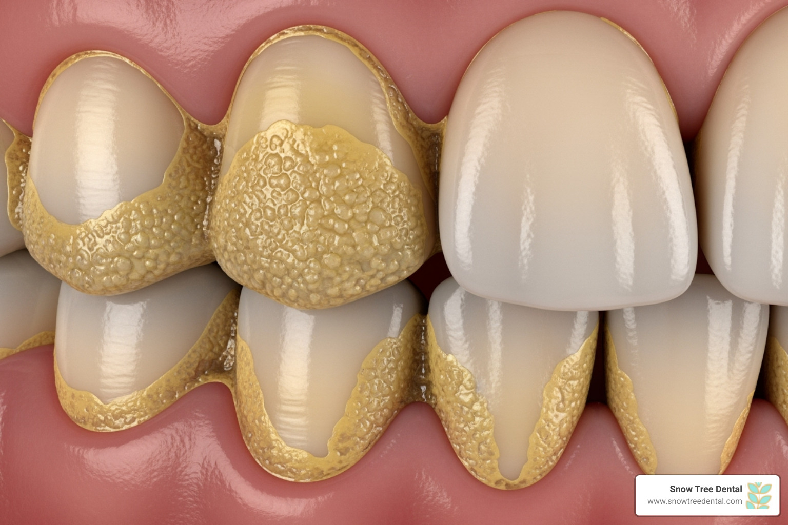 Plaque buildup on teeth near the gumline - bleeding gums treatment Plaque buildup on teeth near the gumline - bleeding gums treatment