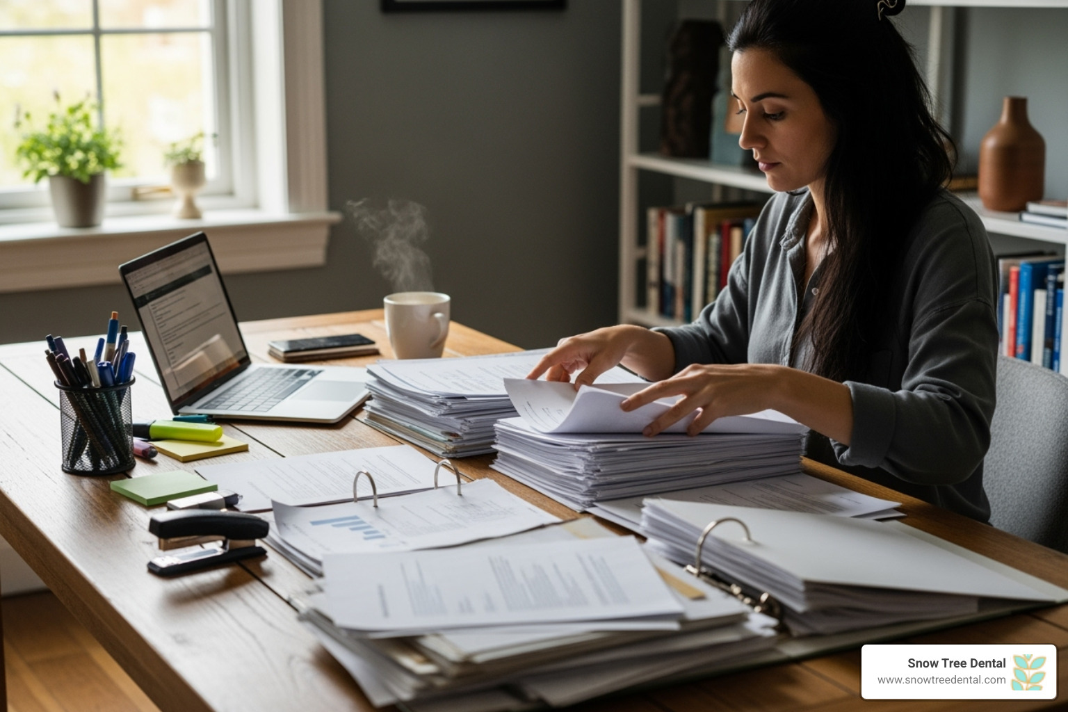 person organizing documents - dentist for low income families in houston tx person organizing documents - dentist for low income families in houston tx