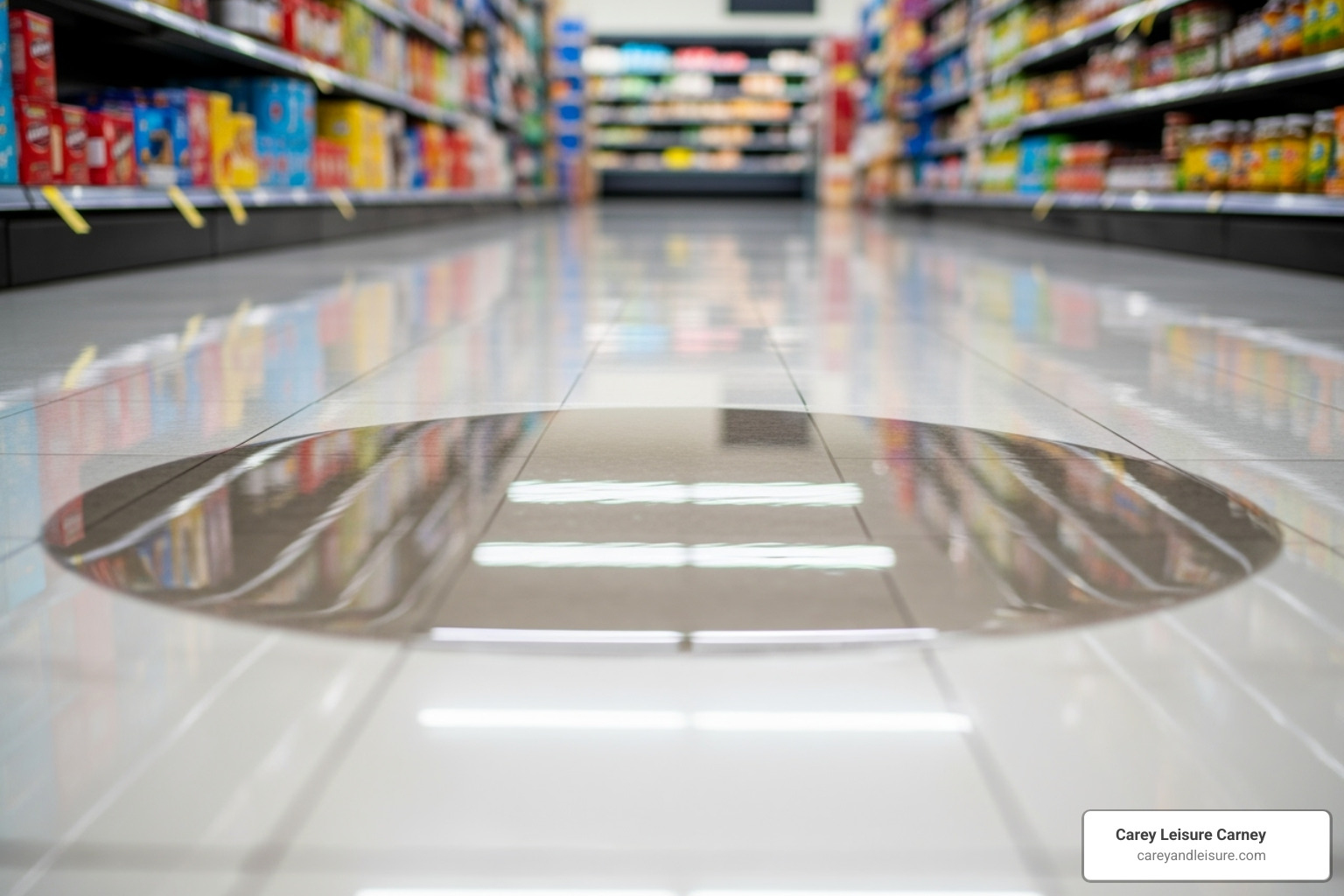 an unmarked puddle on a grocery store floor - slip and fall lawyer an unmarked puddle on a grocery store floor - slip and fall lawyer