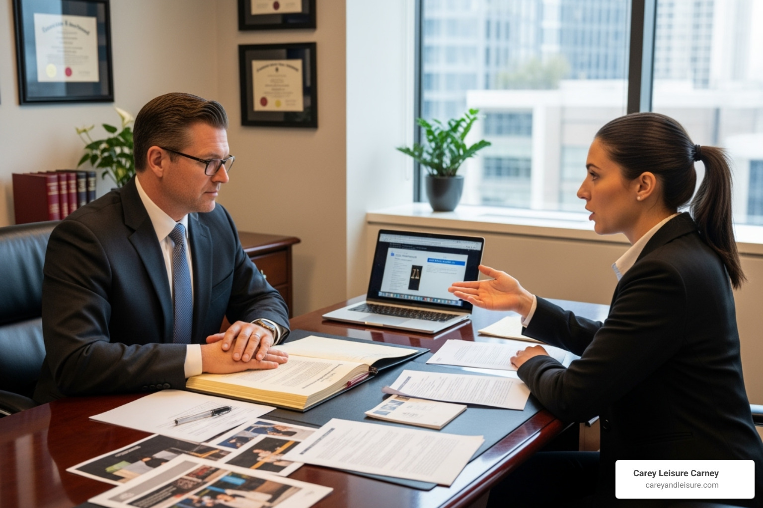 of an attorney reviewing evidence with a client - lawyers for wrongful death of an attorney reviewing evidence with a client - lawyers for wrongful death