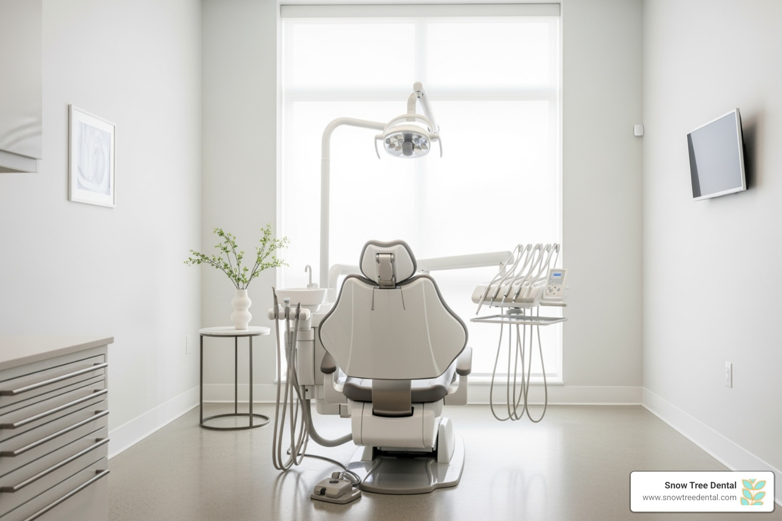 minimalist dental treatment room - modern dental office