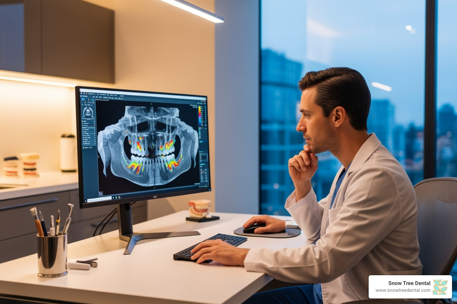 3D CBCT scan for detailed dental planning and diagnosis - all on four implants