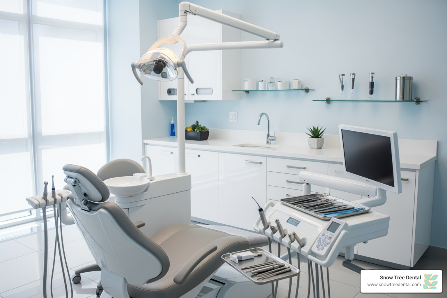 modern and clean dental operatory room - dental implant specialist Houston modern and clean dental operatory room - dental implant specialist Houston