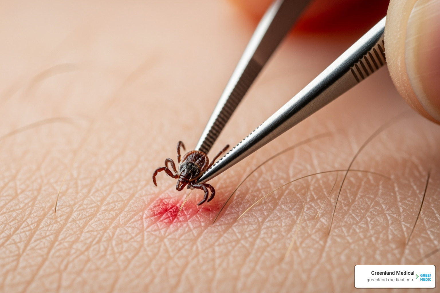 Proper tick removal with fine-tipped tweezers - what do tick bites look like Proper tick removal with fine-tipped tweezers - what do tick bites look like