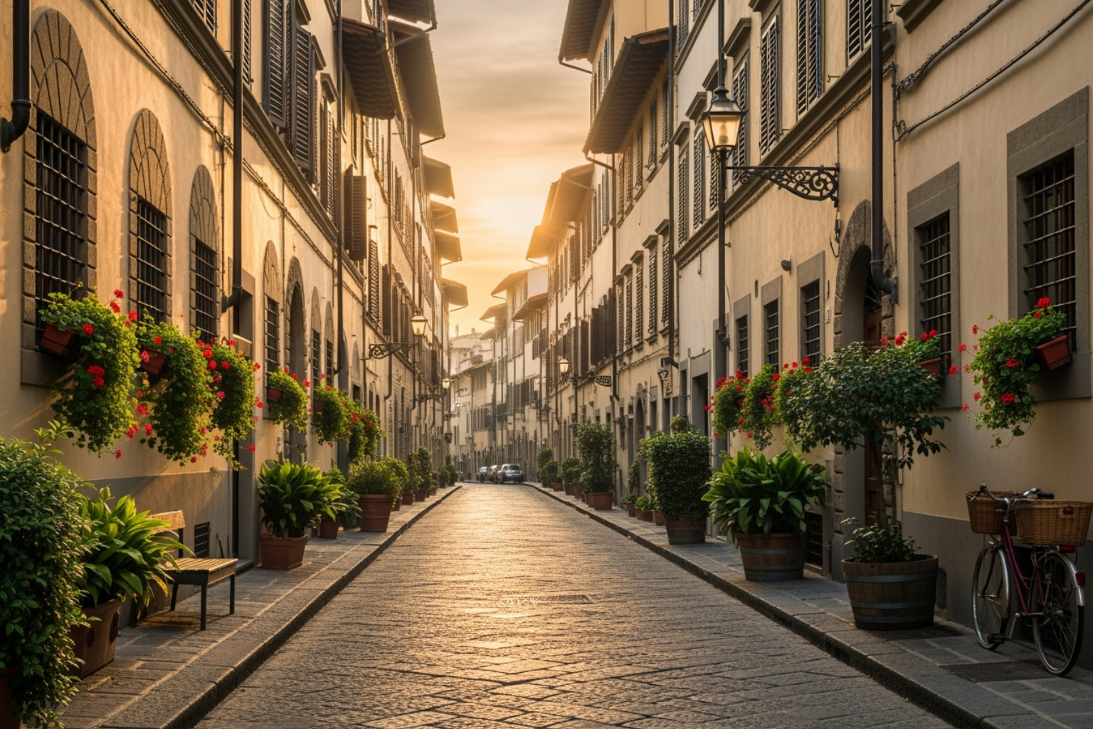 charming, quiet street in the Oltrarno district of Florence - florence long term rentals
