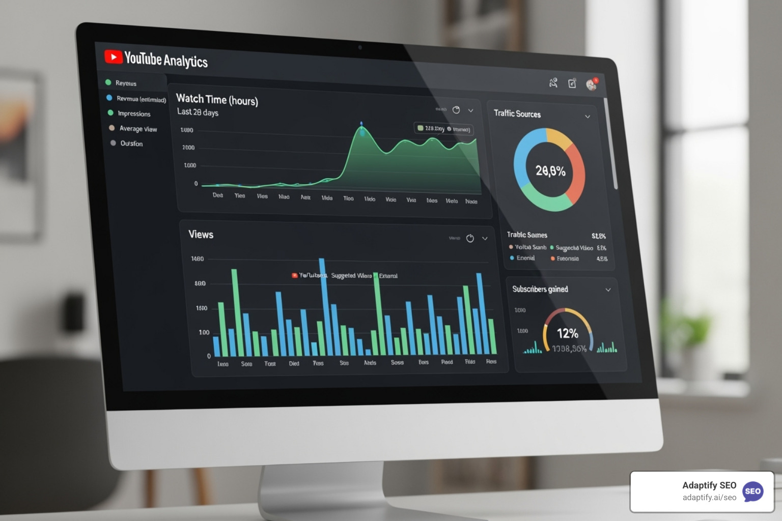 YouTube analytics dashboard - Increase YouTube views