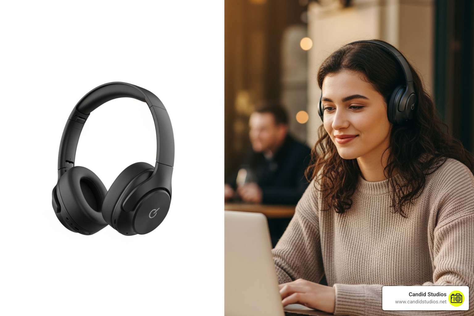 Split screen showing a product on a white background on one side and the same product in a lifestyle setting on the other - Tampa product photographer Split screen showing a product on a white background on one side and the same product in a lifestyle setting on the other - Tampa product photographer