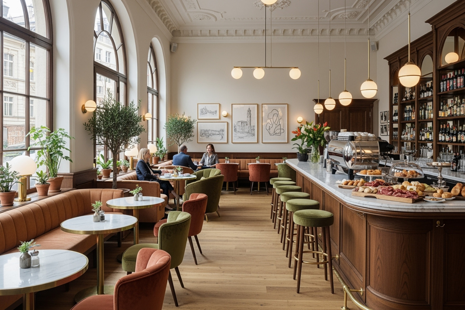 Sant Ambroeus's chic interior - best restaurants upper east side