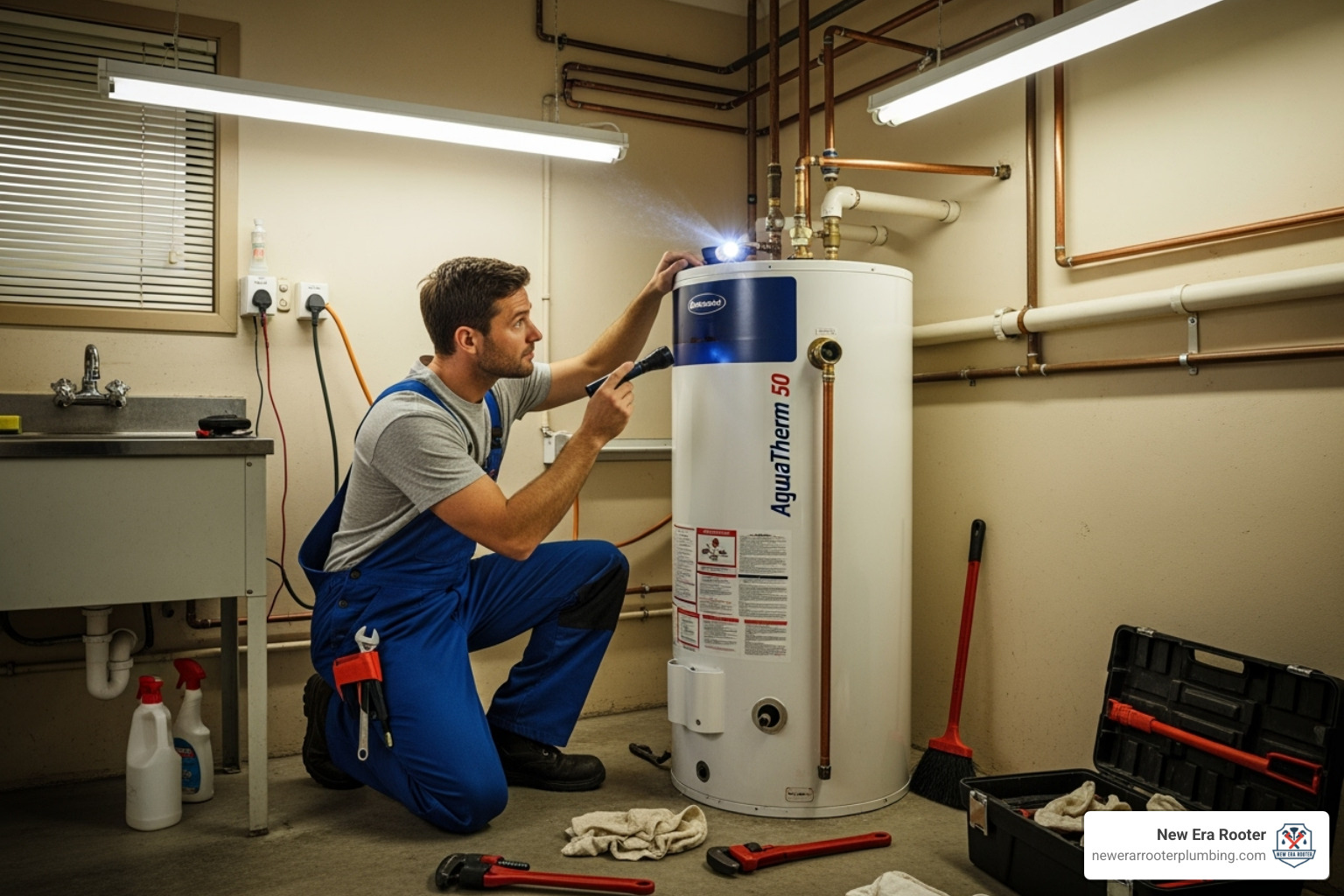 plumber inspecting water heater - plumber temecula plumber inspecting water heater - plumber temecula