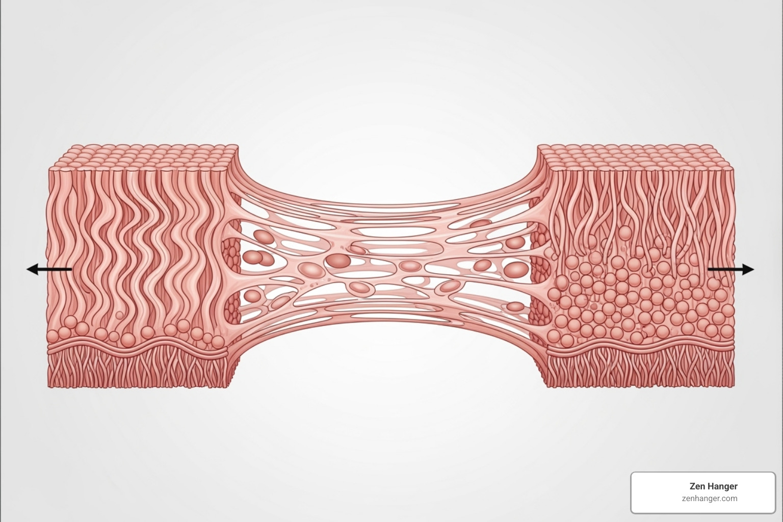 Image illustrating the principle of mechanical traction on tissue - penis enlargement myths