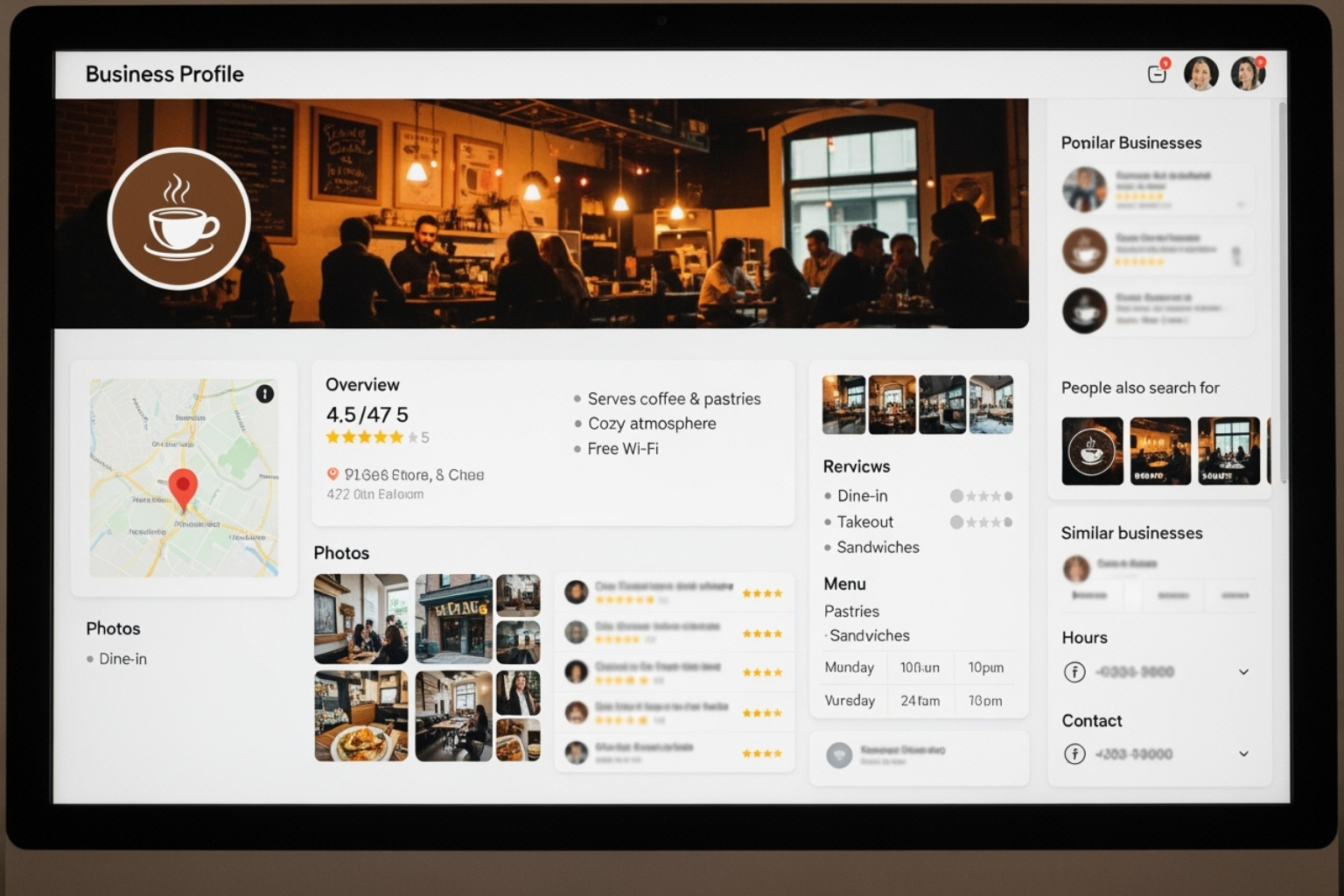 A fully optimized Google Business Profile listing - Online presence manager A fully optimized Google Business Profile listing - Online presence manager