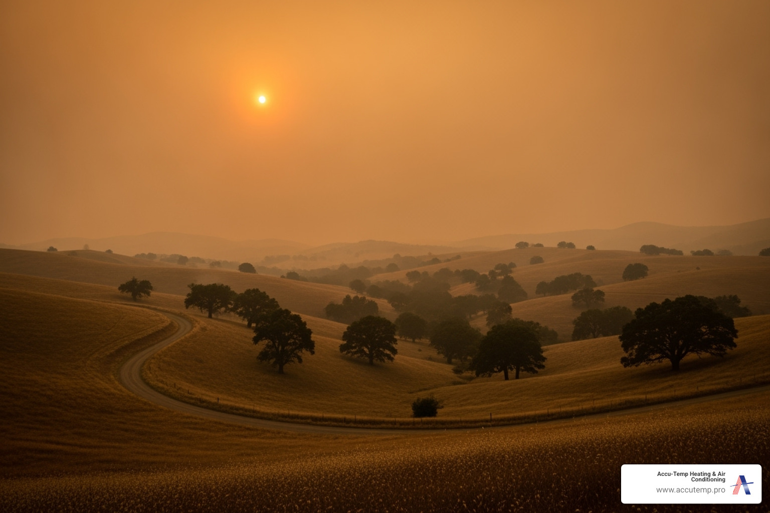 Image showing a hazy sky from distant wildfire smoke - Ormond Beach air quality Image showing a hazy sky from distant wildfire smoke - Ormond Beach air quality