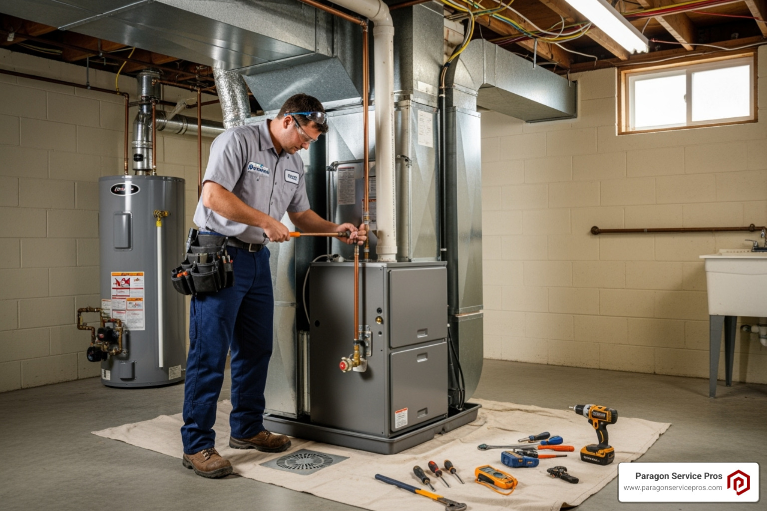 certified technician installing furnace - gas furnace installation chandler certified technician installing furnace - gas furnace installation chandler