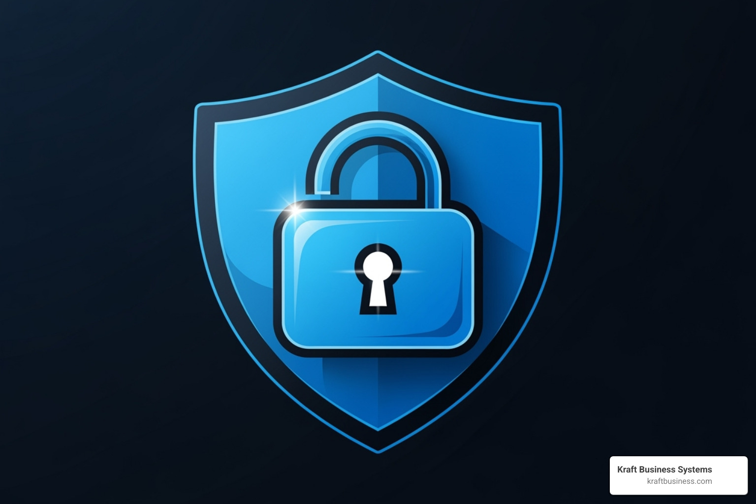 Digital lock and shield icon - it solutions grand rapids