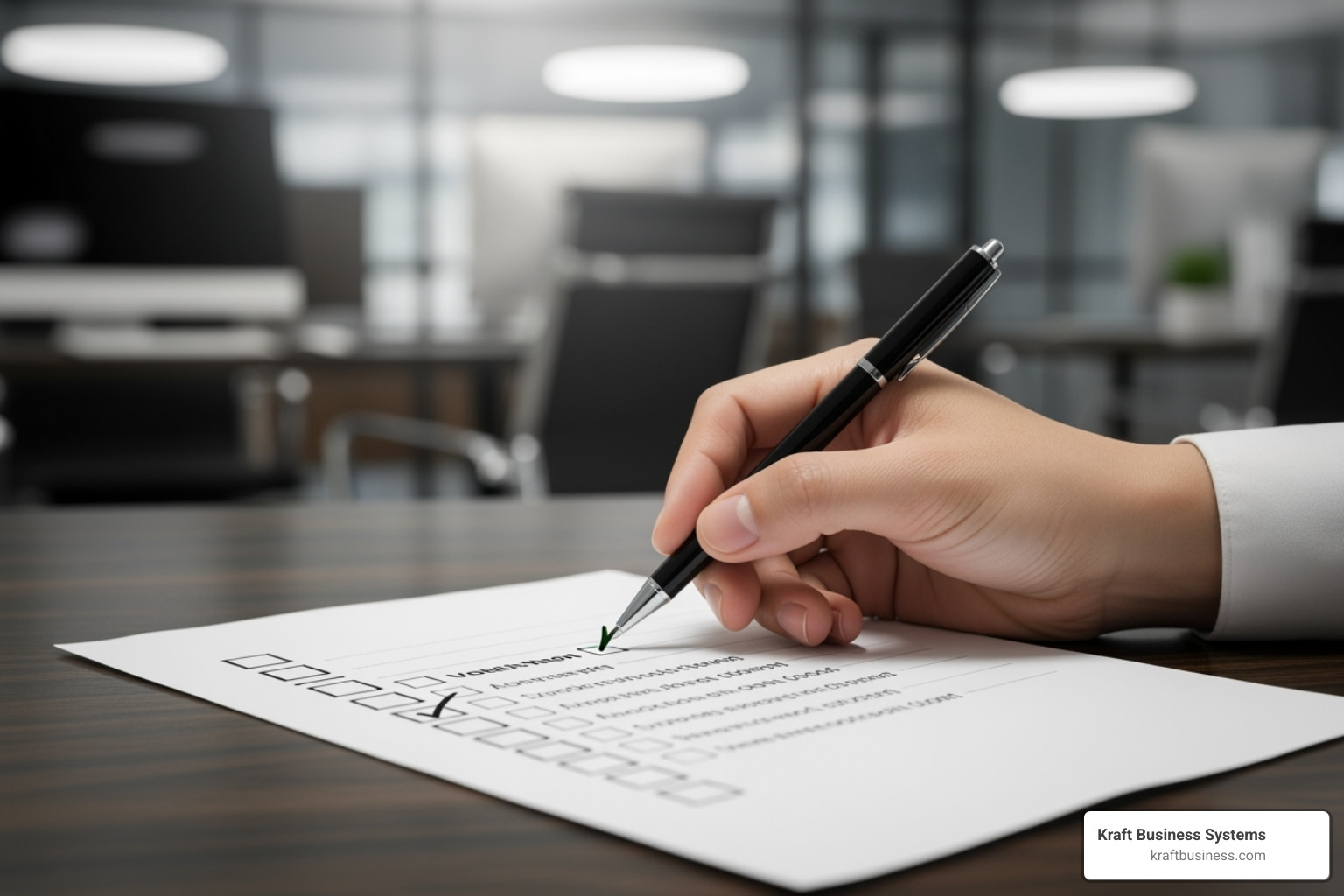 image of a checklist for choosing software - document management workflow software