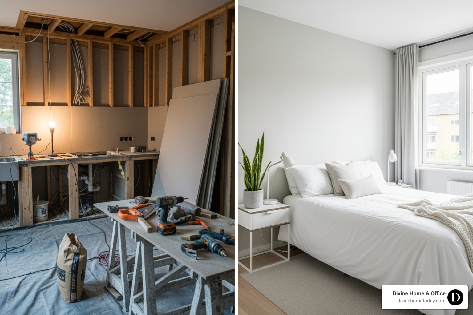 Complex kitchen renovation vs simple bedroom redecoration - interior decorating consultation fees