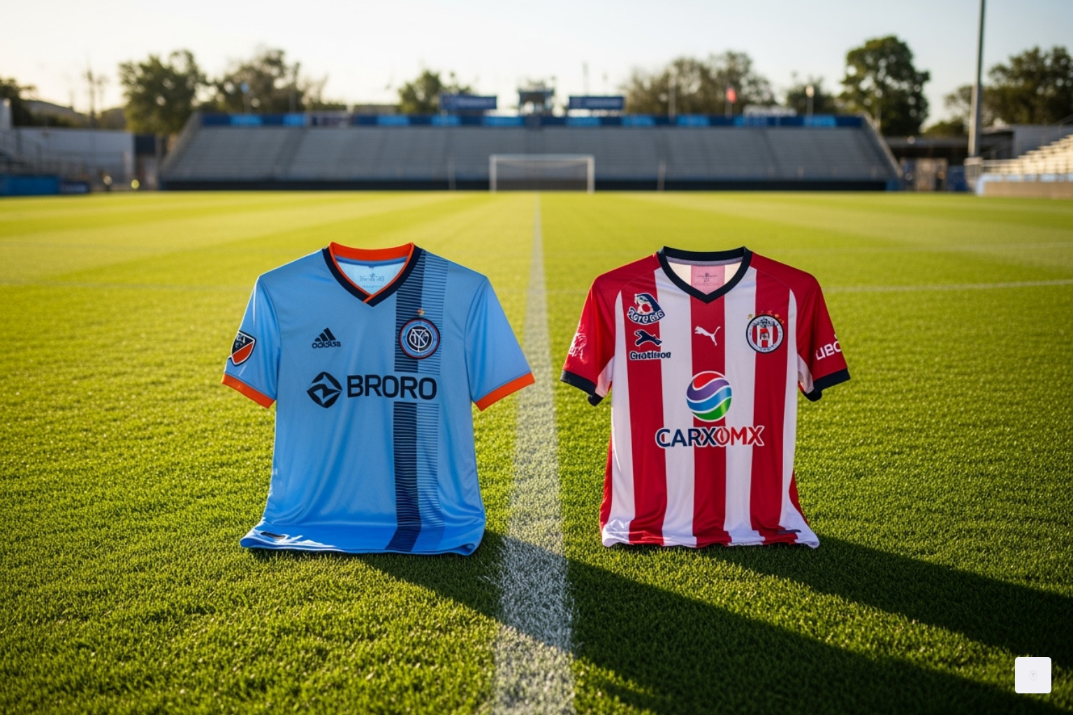stats comparison between NYCFC and a top Liga MX team - leagues cup standings