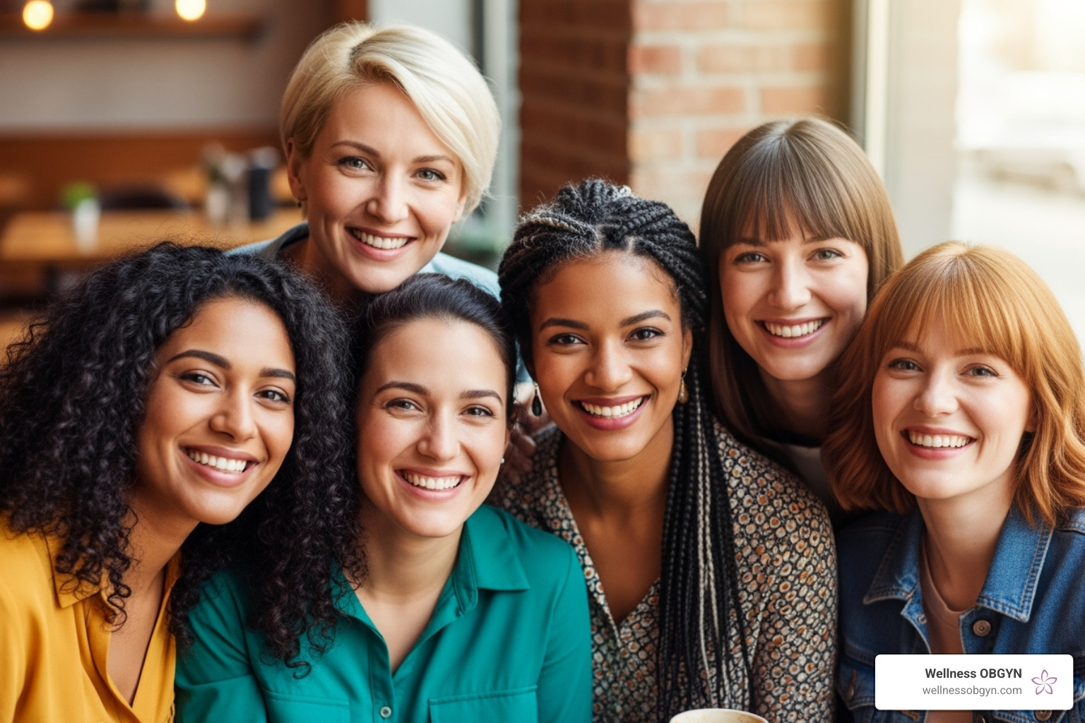 diverse group of smiling women - Obstetrician gynecologist near me
