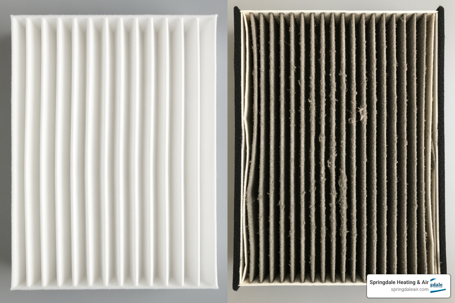 clean vs dirty furnace filter - new furnace installation clean vs dirty furnace filter - new furnace installation