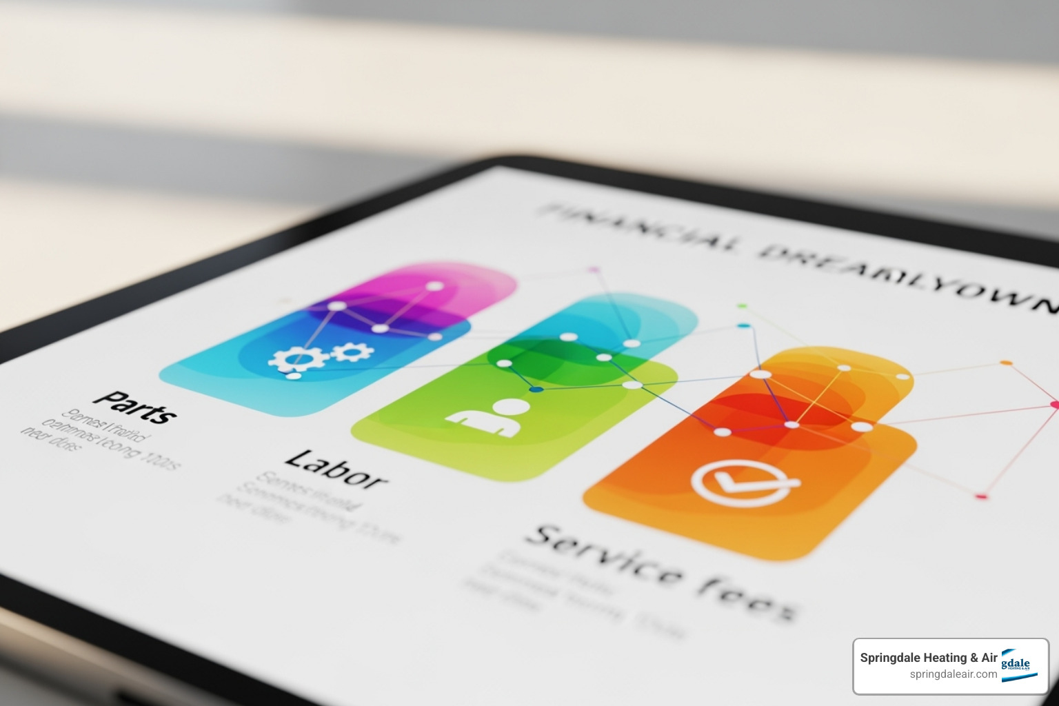 An itemized repair estimate showing costs for parts, labor, and service fees. - ac repair companies near me An itemized repair estimate showing costs for parts, labor, and service fees. - ac repair companies near me