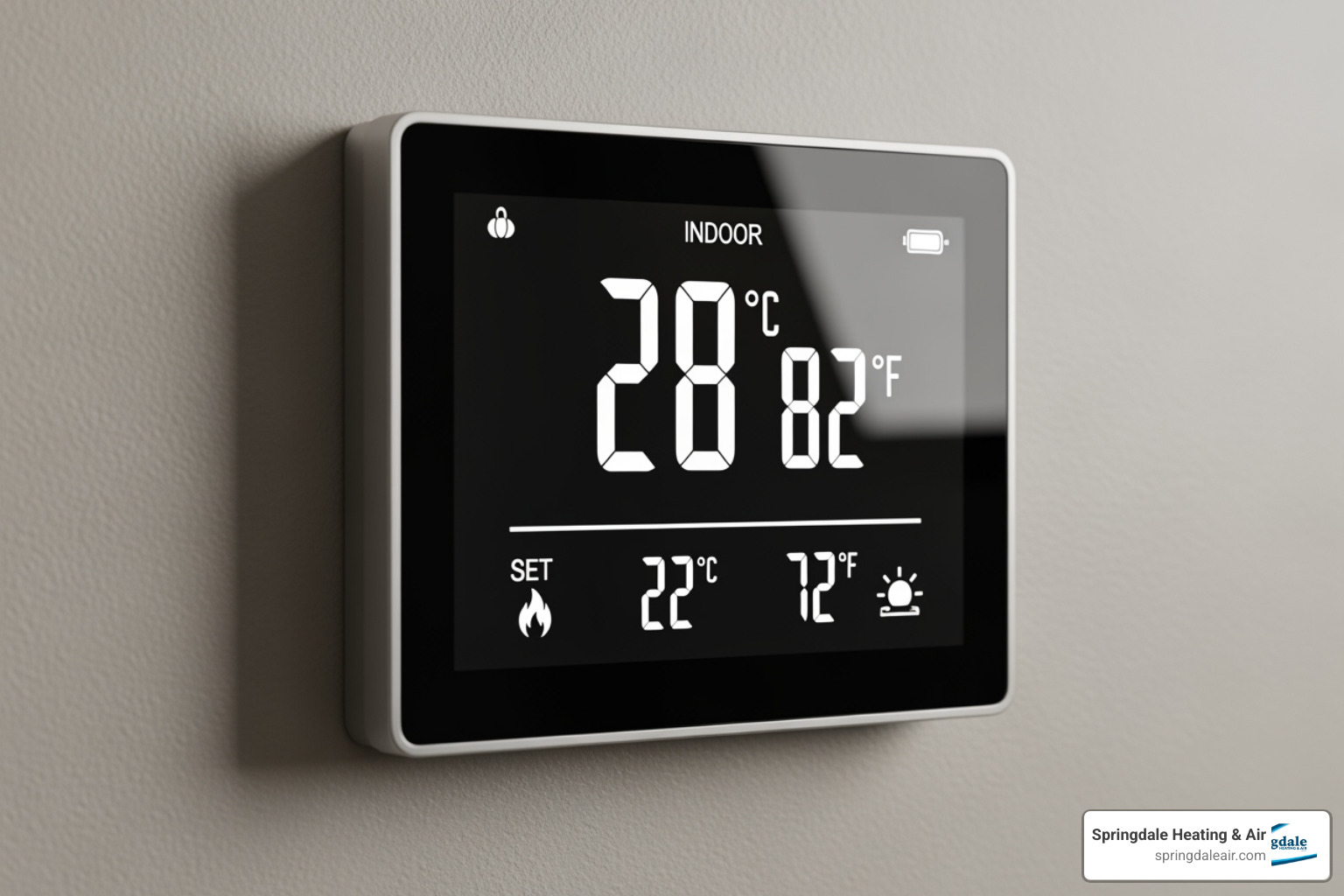 A thermostat showing a high indoor temperature, indicating AC issues. - ac repair companies near me A thermostat showing a high indoor temperature, indicating AC issues. - ac repair companies near me