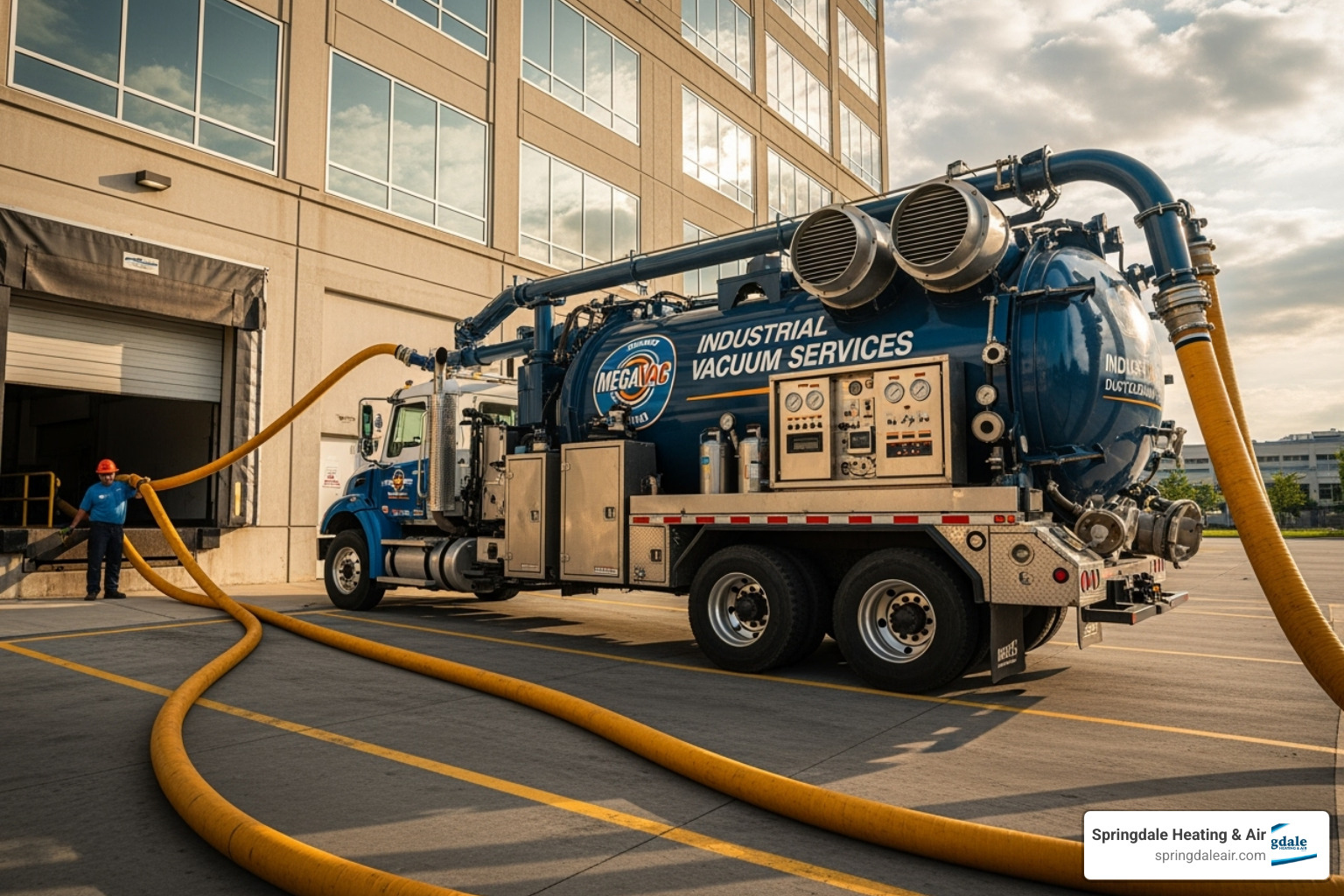 powerful truck-mounted vacuum system used for commercial duct cleaning - air duct solutions powerful truck-mounted vacuum system used for commercial duct cleaning - air duct solutions