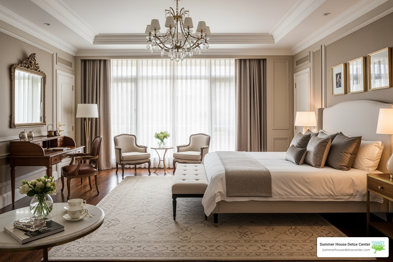 private, well-appointed suite - luxury treatment center florida