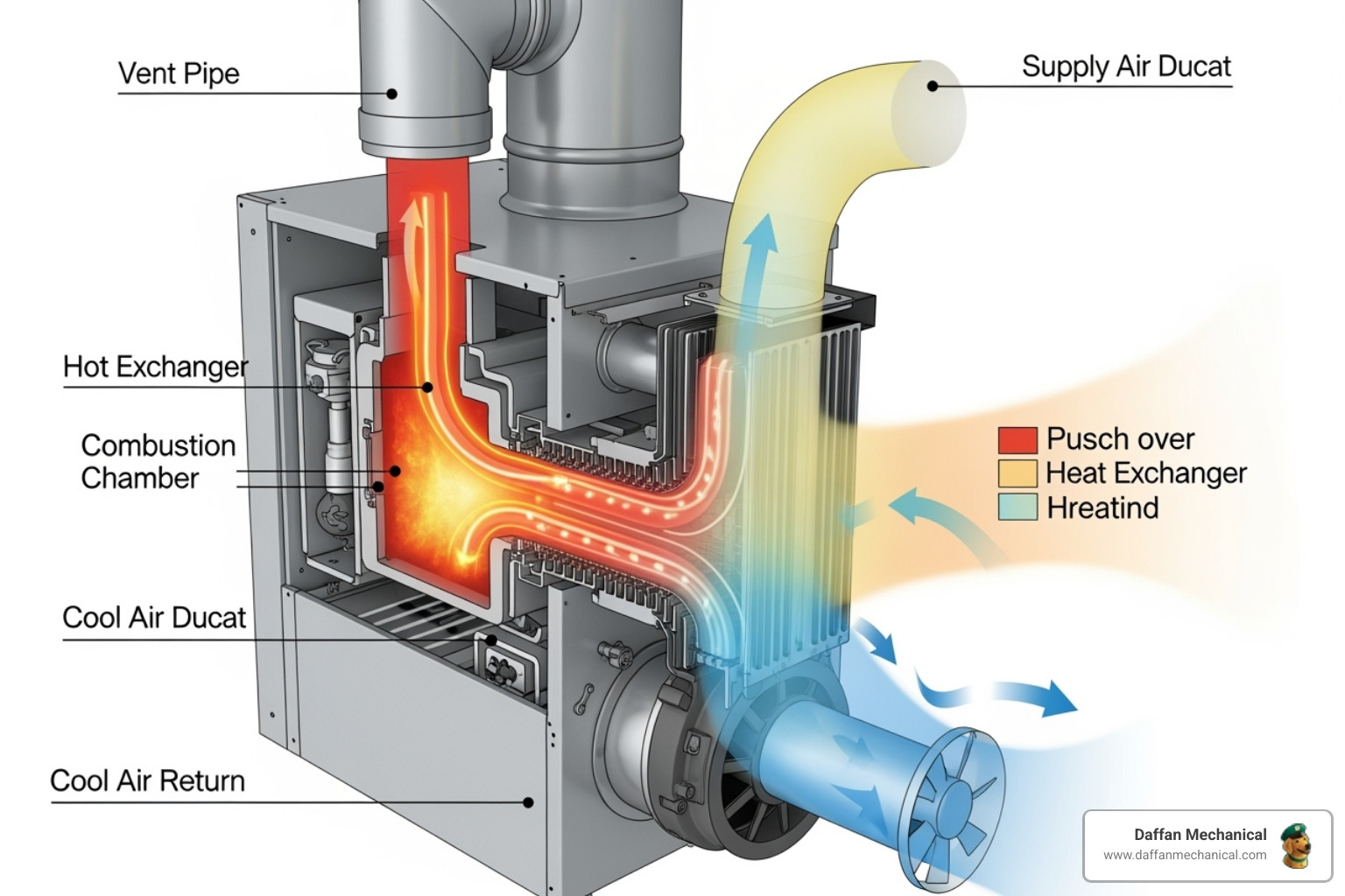 cutaway diagram of a gas furnace showing the heat exchanger and vent pipe - furnace carbon monoxide cutaway diagram of a gas furnace showing the heat exchanger and vent pipe - furnace carbon monoxide