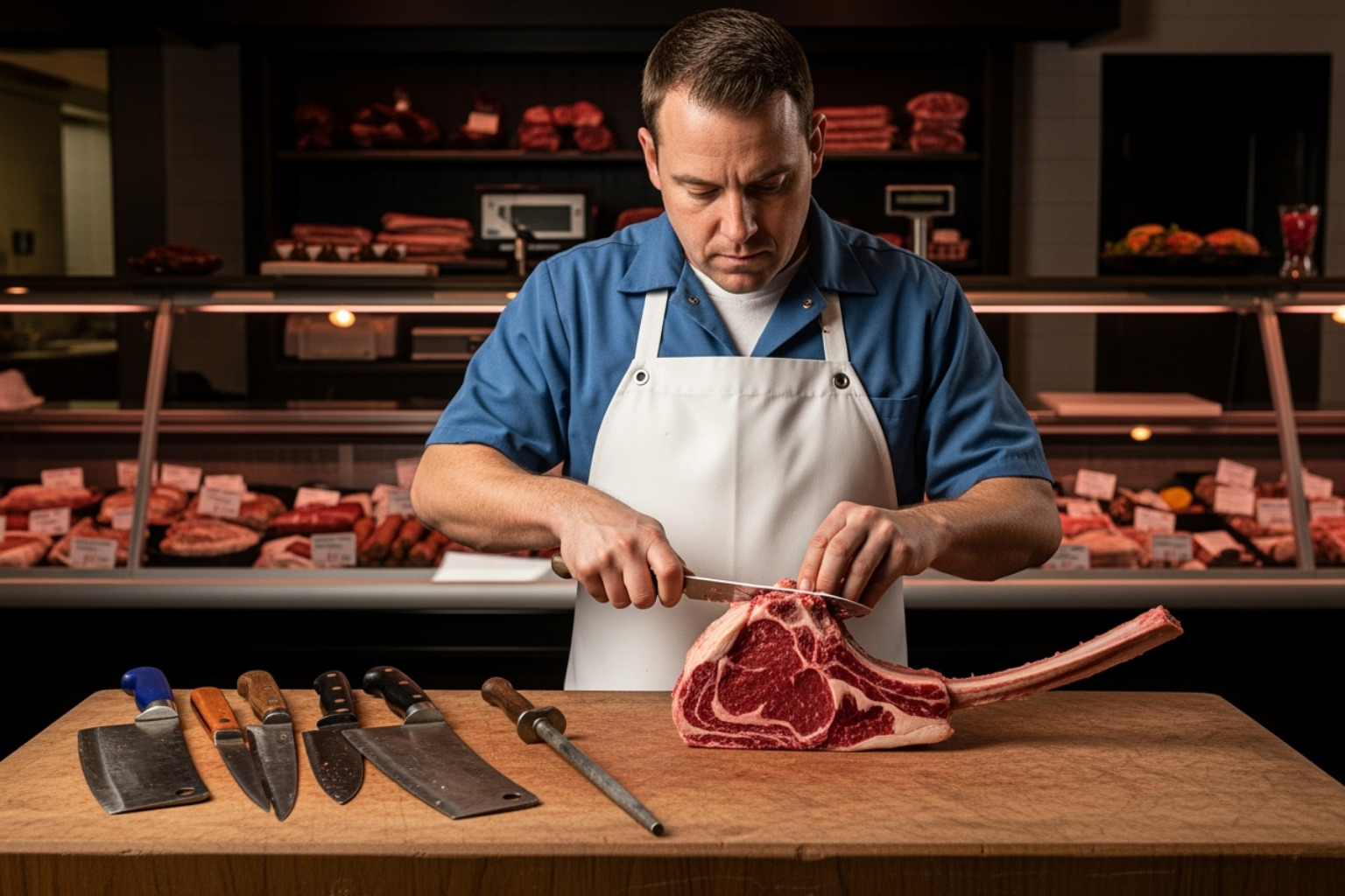 butcher frenching steak - tomahawk steak price per lb