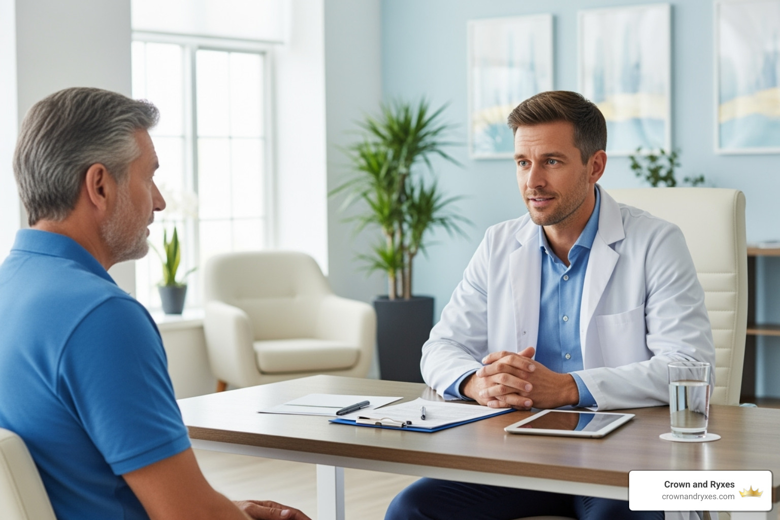 medical professional consulting with male patient - icp treatment for ed cost medical professional consulting with male patient - icp treatment for ed cost