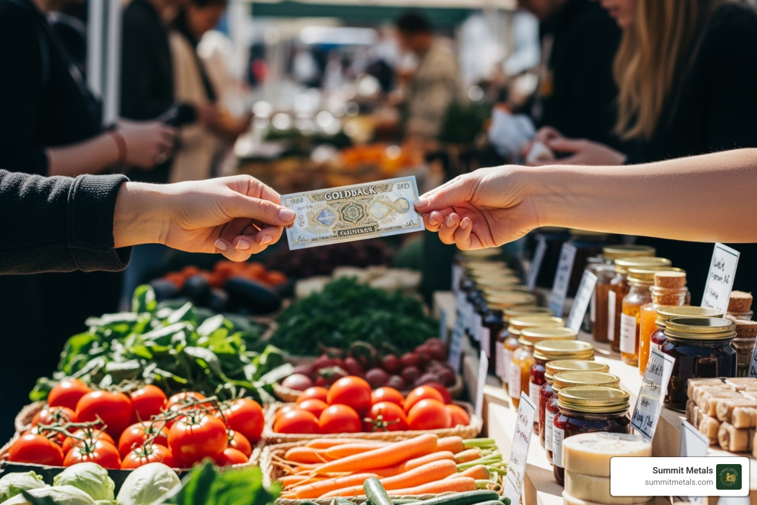 someone using a Goldback at a local market - are goldbacks real gold