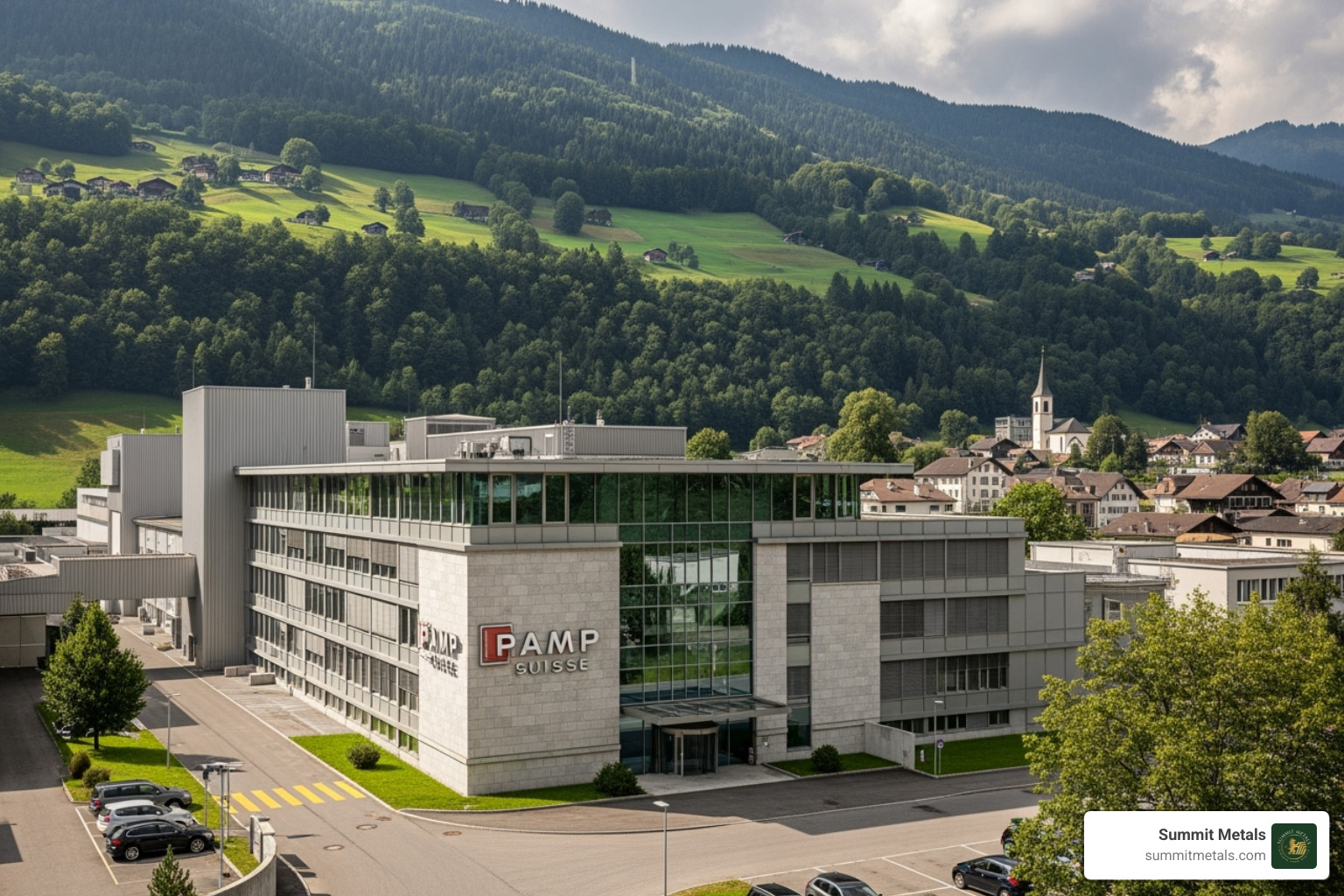 PAMP Suisse refinery in Ticino, Switzerland - swiss gold bar 1kg
