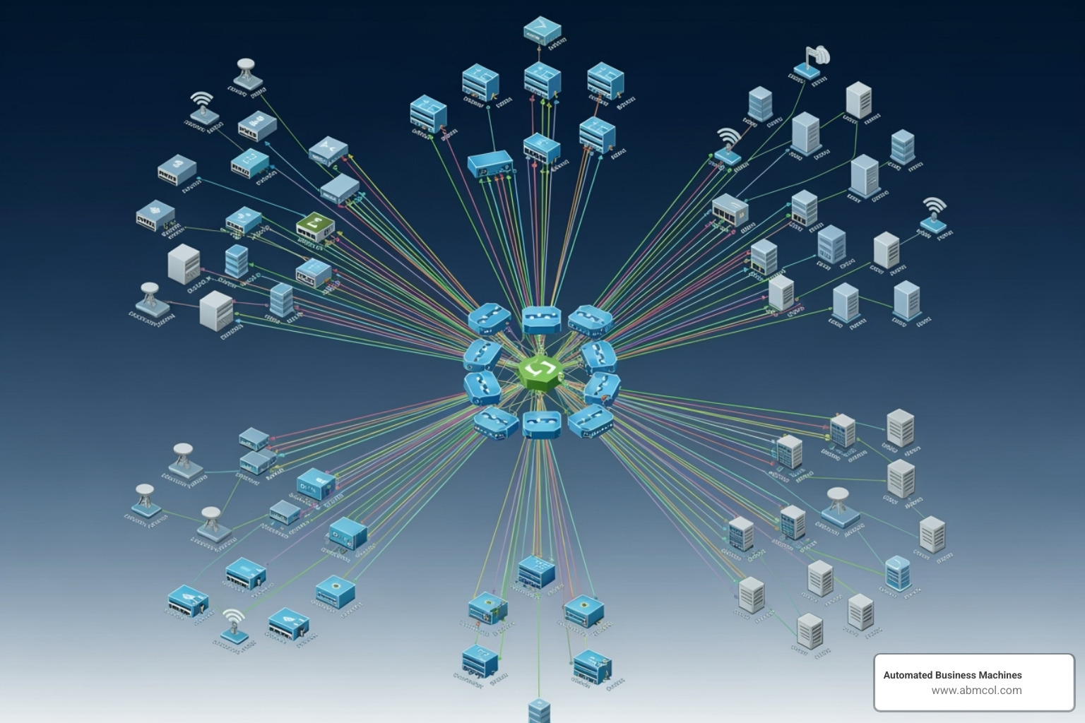 network topology map generated by a network test tool - network test tool