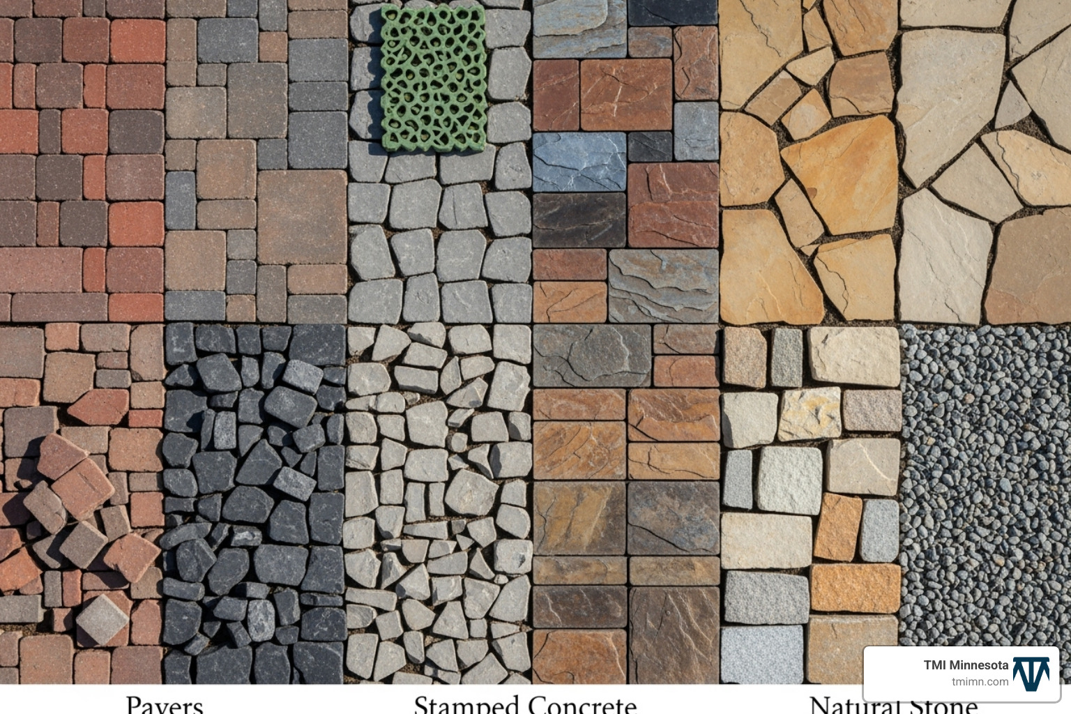 samples of pavers, stamped concrete, and natural stone - landscaping driveways and patios samples of pavers, stamped concrete, and natural stone - landscaping driveways and patios