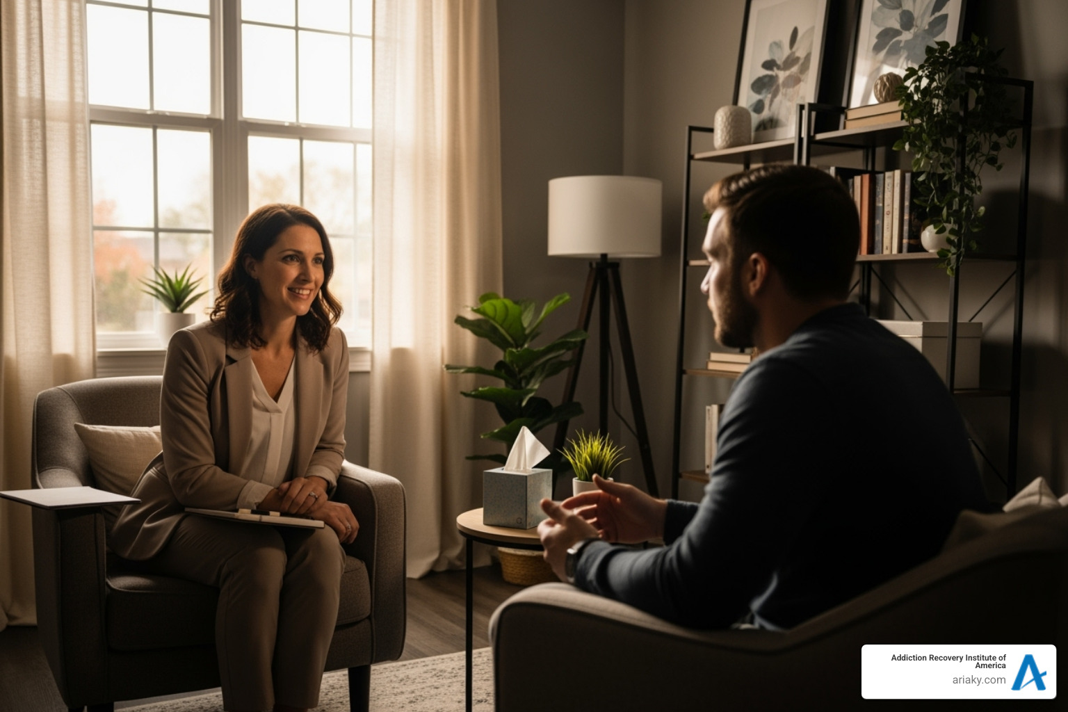 therapist and client talking - intensive outpatient program kentucky therapist and client talking - intensive outpatient program kentucky