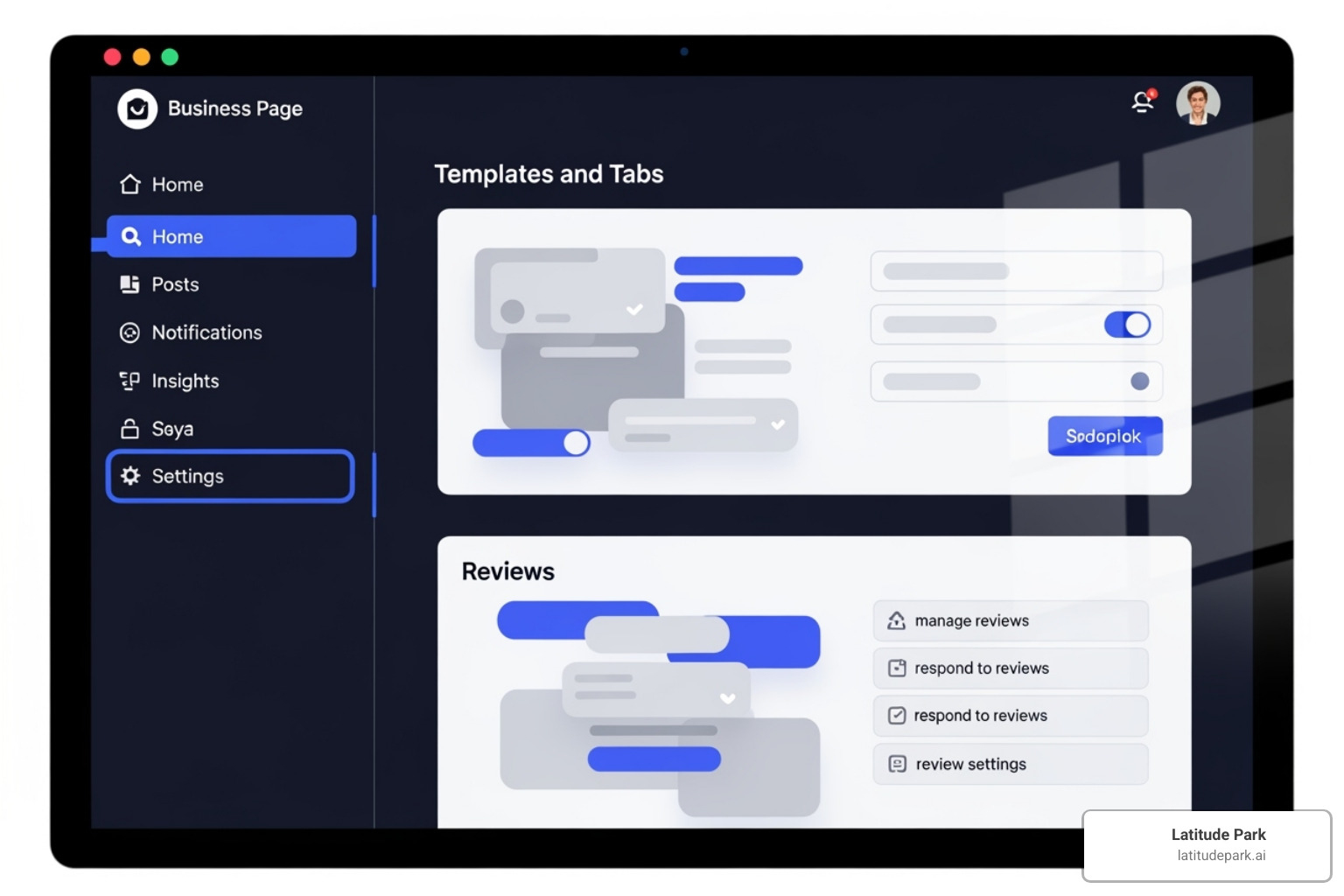 Facebook Page settings screen showing the "Templates and Tabs" section, highlighting review management options - how to manage reviews on facebook Facebook Page settings screen showing the "Templates and Tabs" section, highlighting review management options - how to manage reviews on facebook