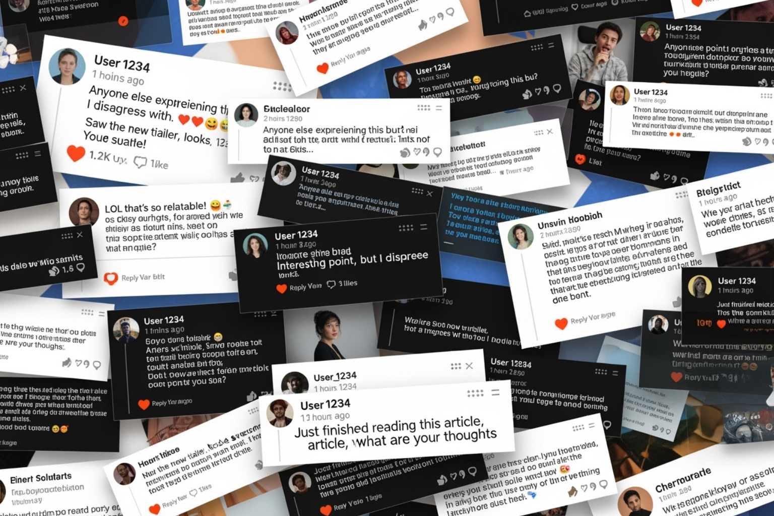 collage of anonymous user comments from forums like Reddit and Twitter - crypto30x.com gigachad